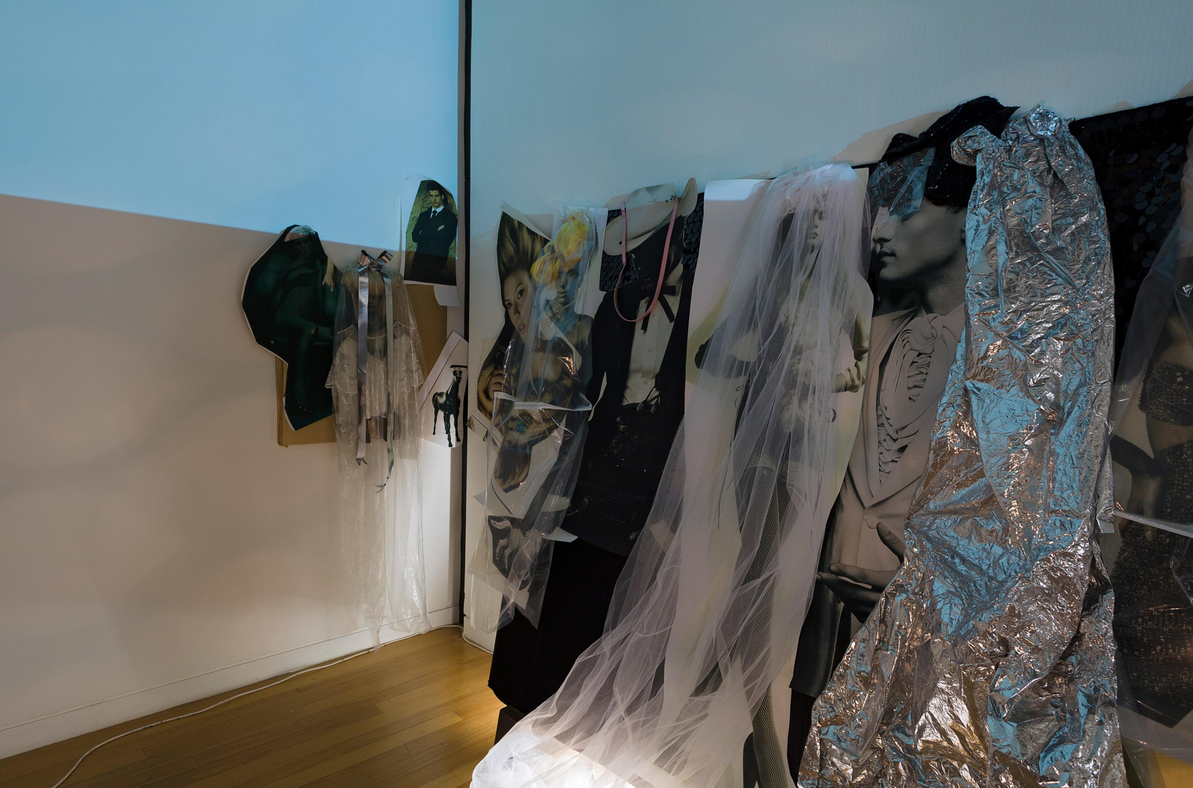 Installation view of Jacqueline Fraser, THE MAKING OF THE CIAO MANHATTAN TAPES 2013, in Beautiful Creatures: Jack Smith / Bill Henson / Jacqueline Fraser. Photo: Shaun Waugh.