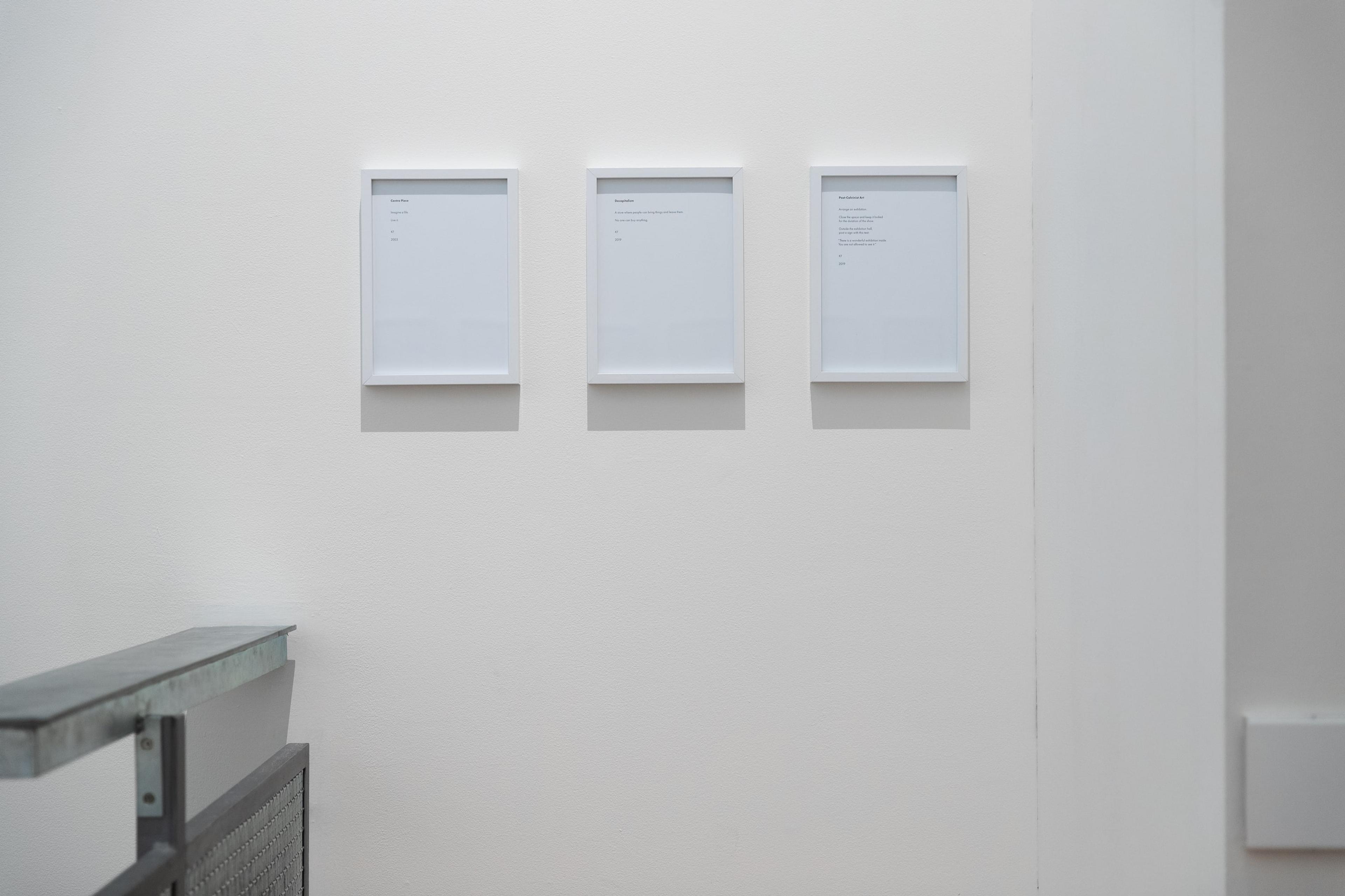 Installation view, Ken Friedman