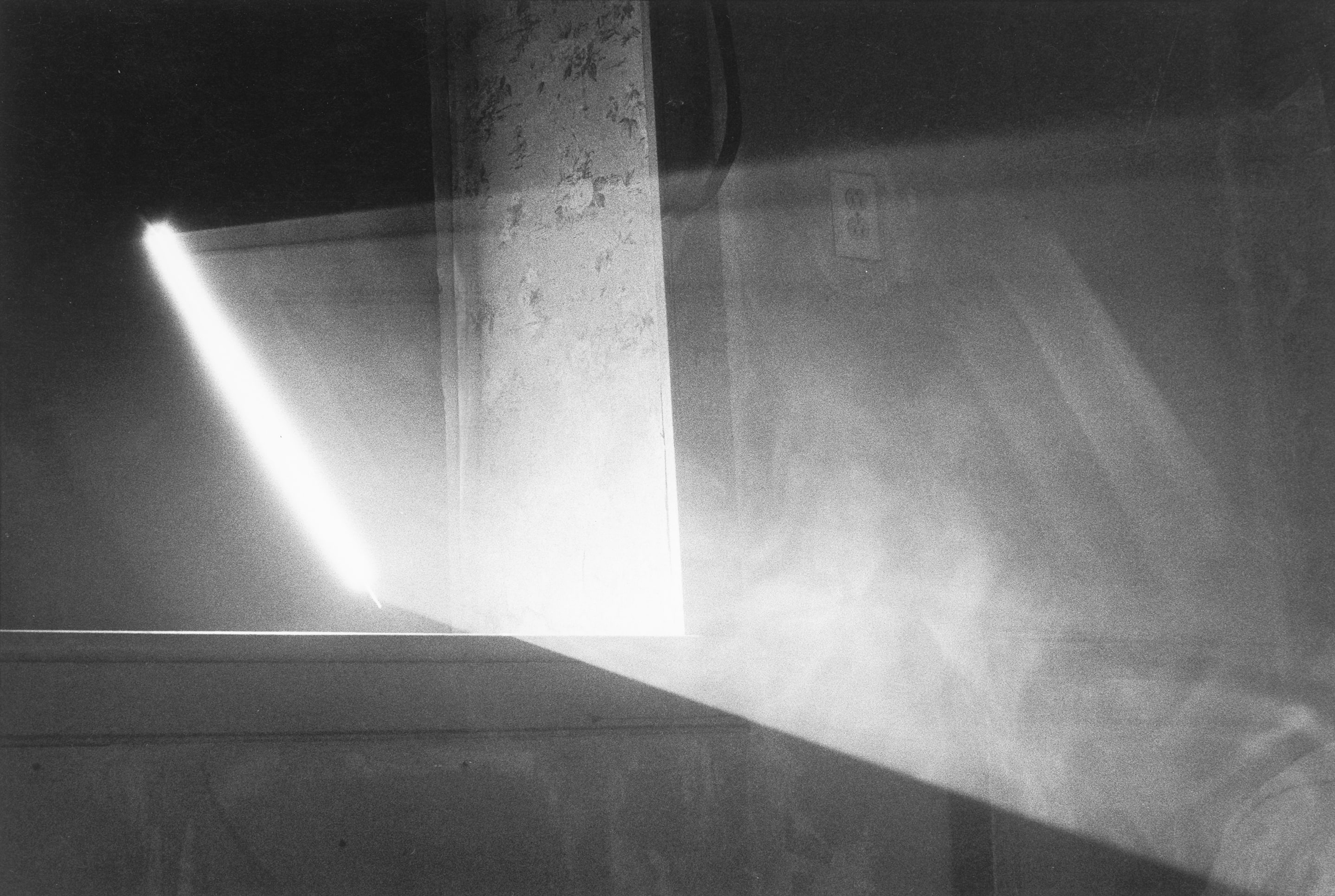 Anthony McCall, Room With Altered Window, 1973. Gelatin silver print. 20.3 x 25.4 cm. Courtesy the artist and Sean Kelly, New York.