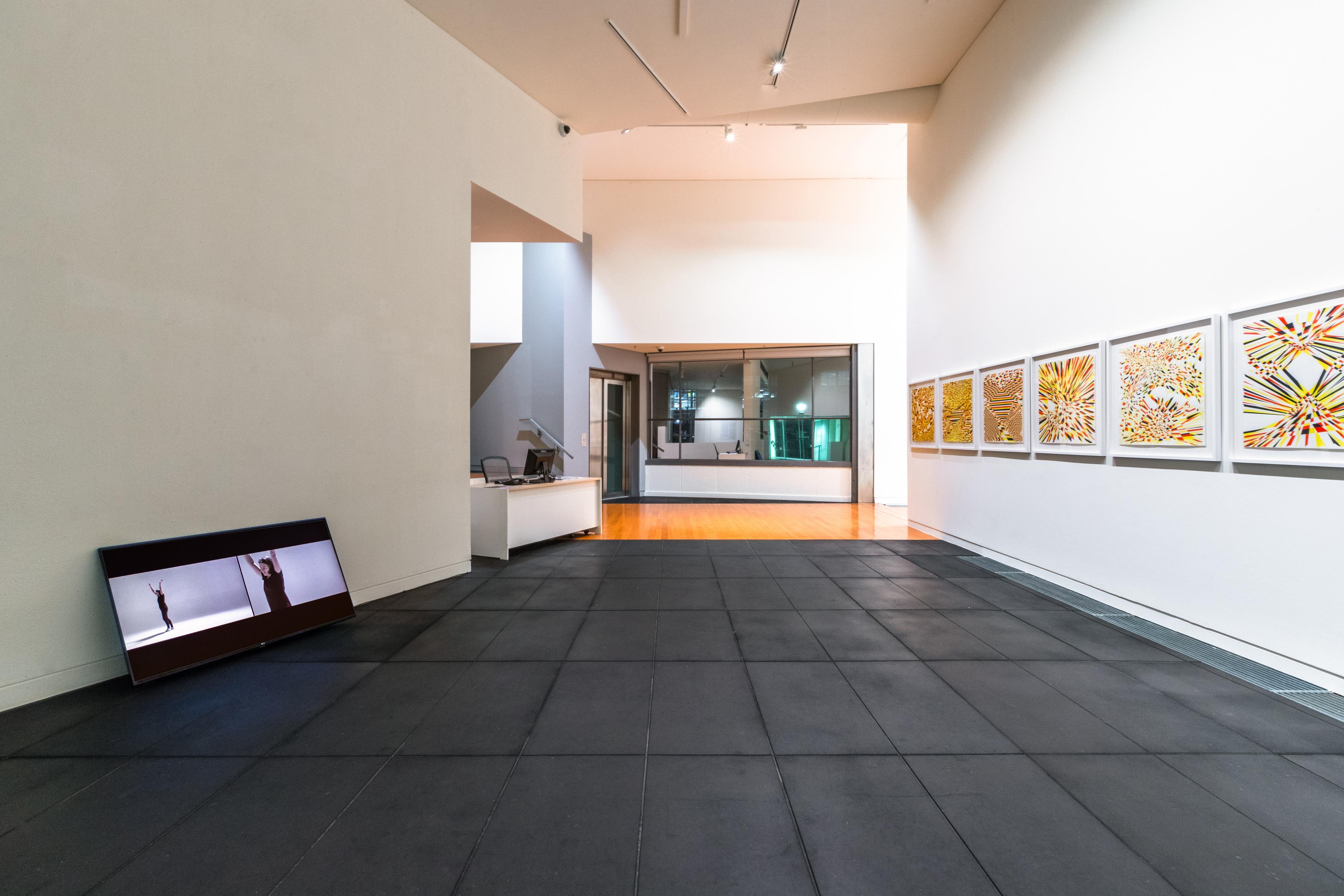 Installation view of Energy Work: Kathy Barry , Te Pātaka Toi Adam Art Gallery, Wellington, 13 July – 25 September 2022. Photo by Ted Whitaker.