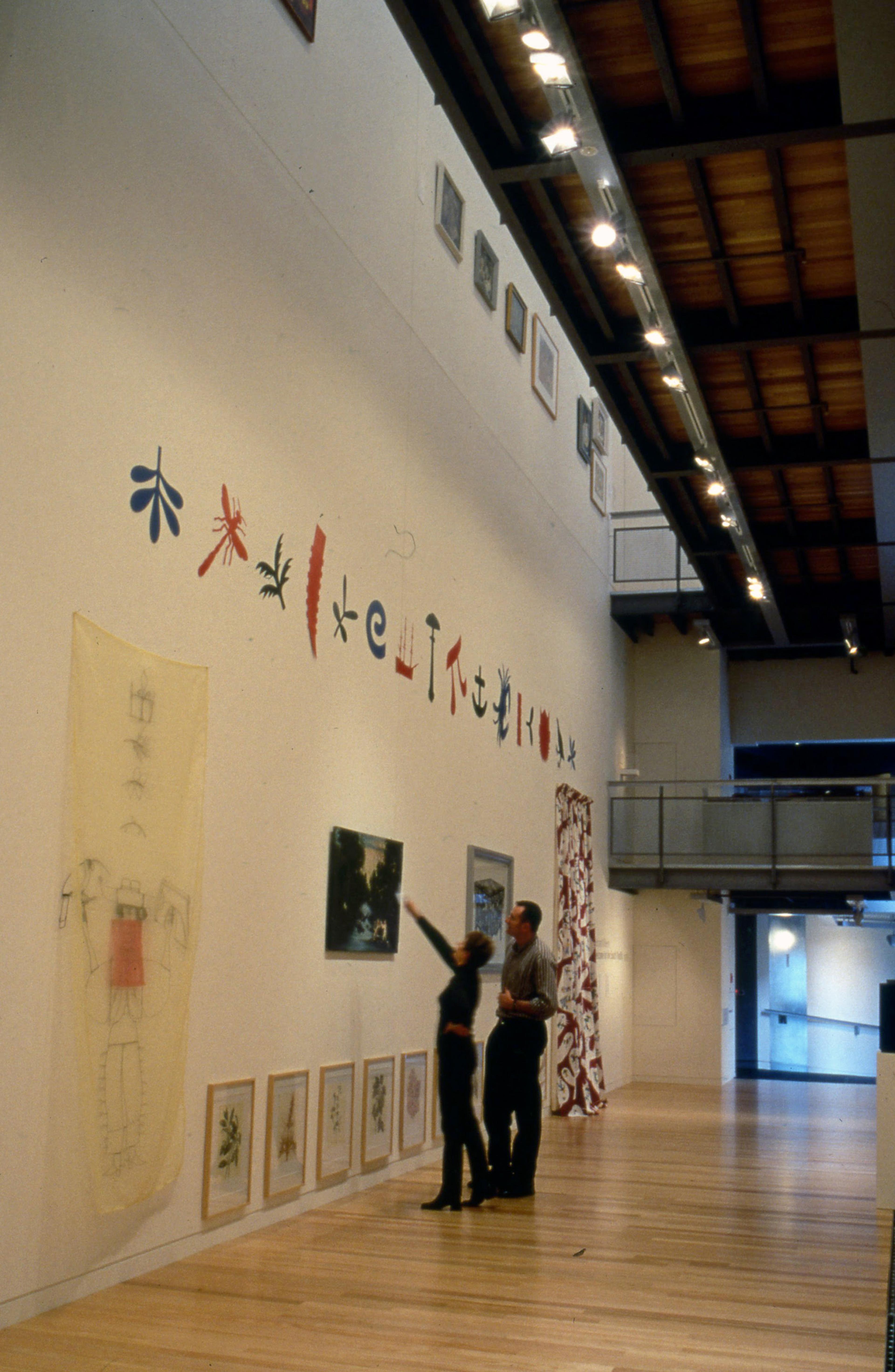 Installation view, Manufacturing Meaning: The University of Wellington Art Collection Context, Adam Art Gallery Te Pātaka Toi, Victoria University of Wellington, 2000