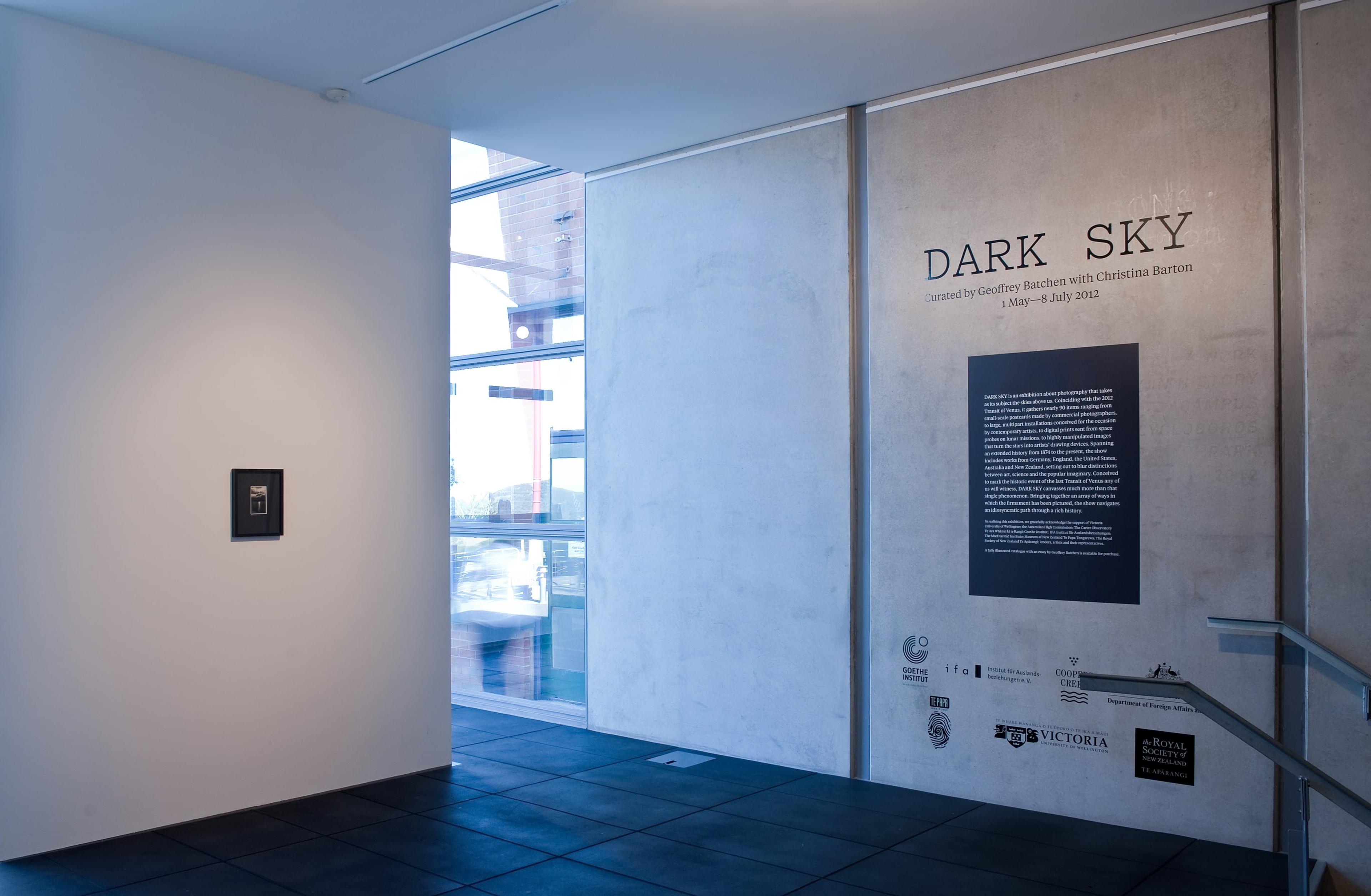 Adam Art Gallery_Dark Sky_Wall text and window