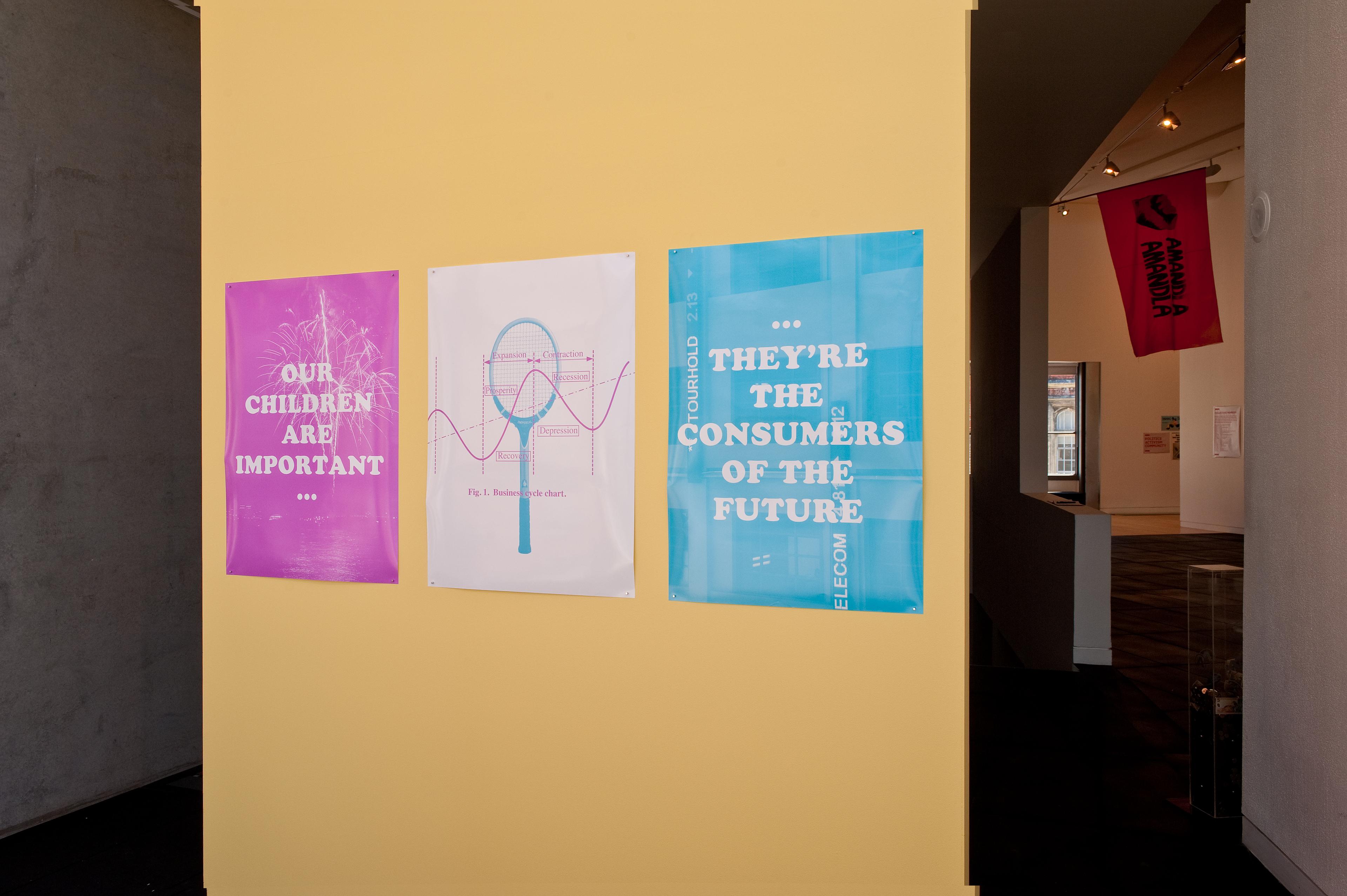 Installation view, White Fungus, Consumers of the Future, Adam Art Gallery Te Pātaka Toi, Victoria University of Wellington. Photo: Robert Cross