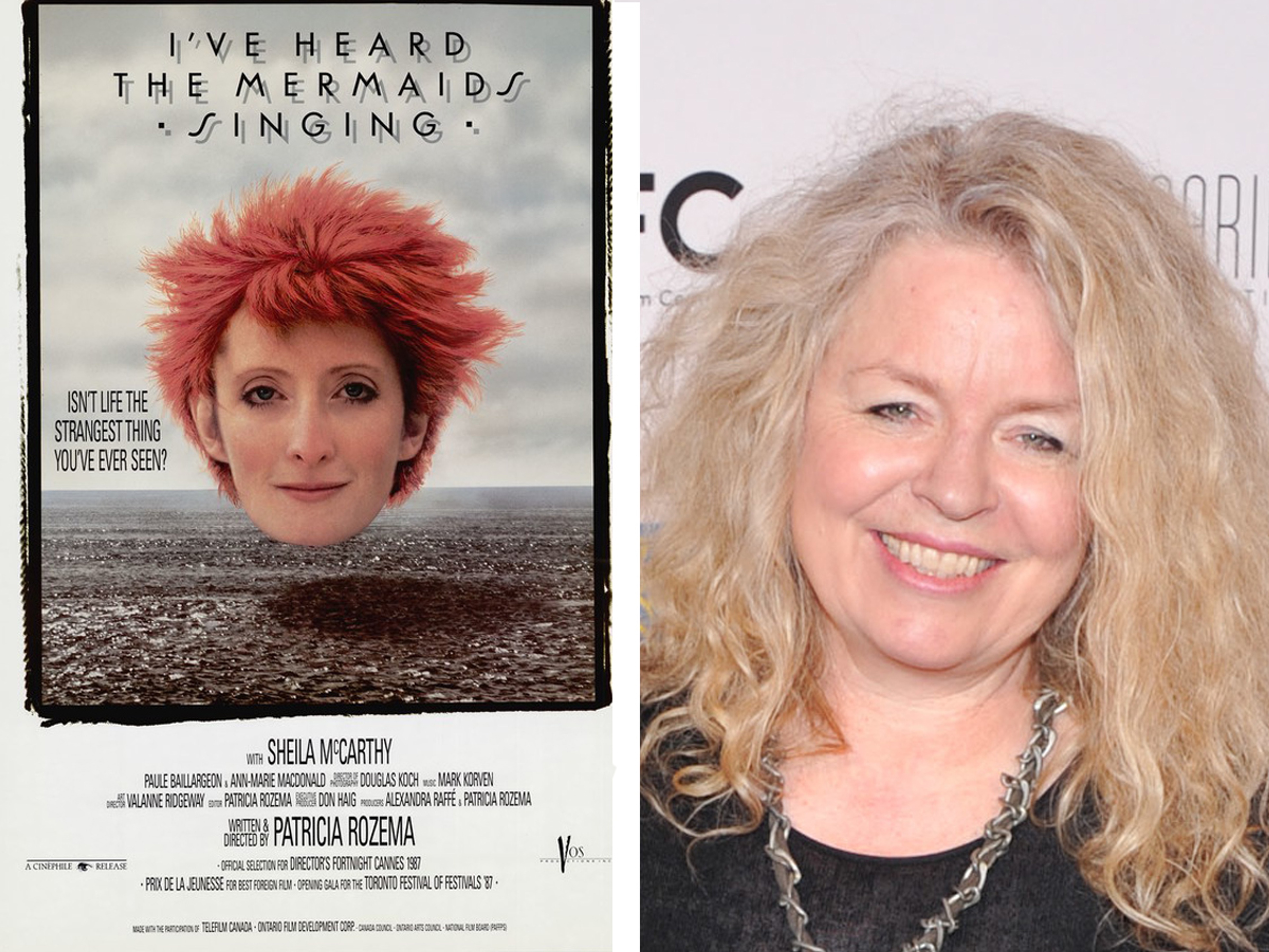 I've Heard the Mermaids Singing poster & Patricia Rozema headshot