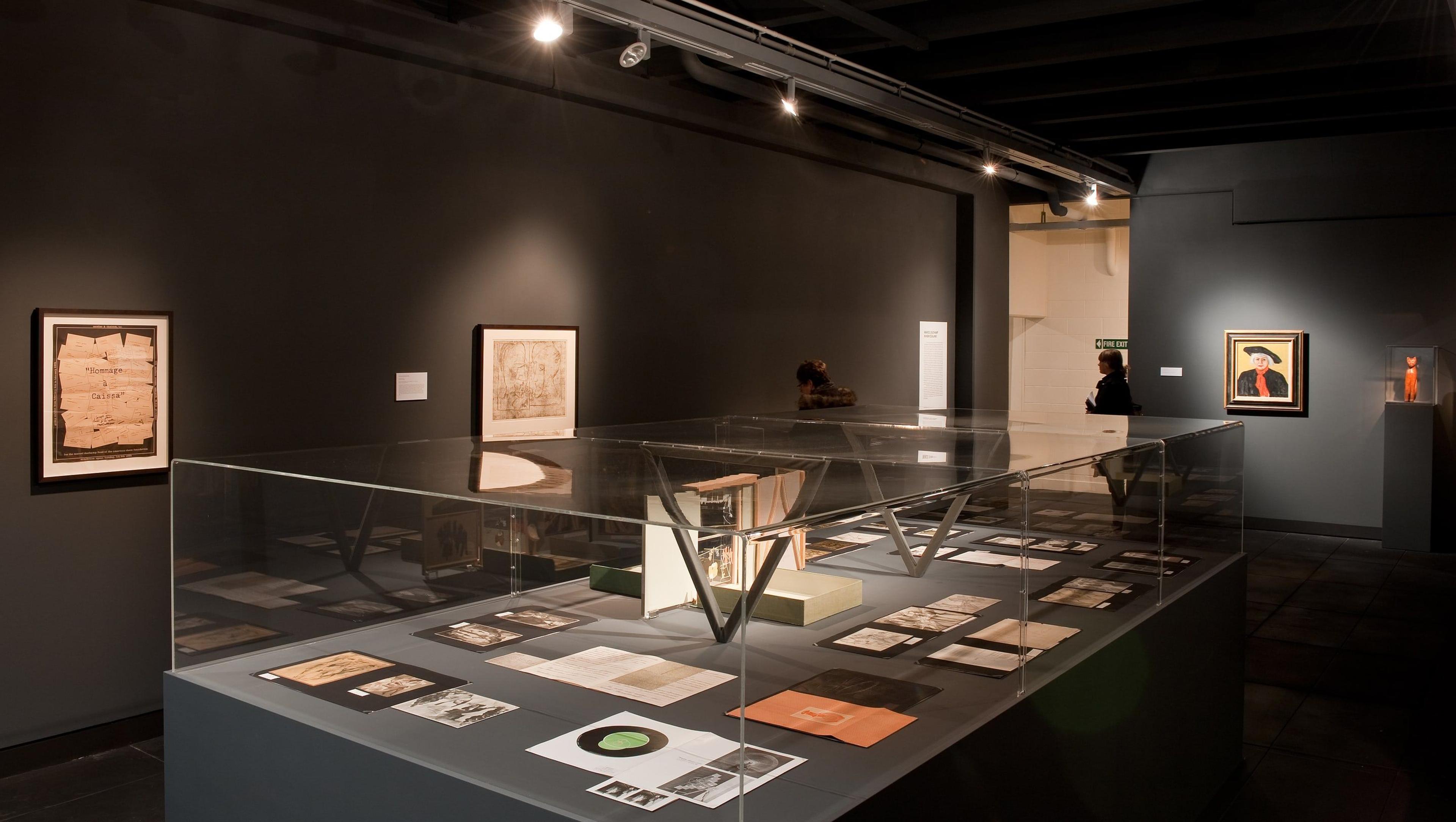 Installation view, Peripheral Relations: Marcel Duchamp and New Zealand Art 1960-2011, Adam Art Gallery Te Pātaka Toi, Victoria University of Wellington, 2012. Photo: Robert Cross
