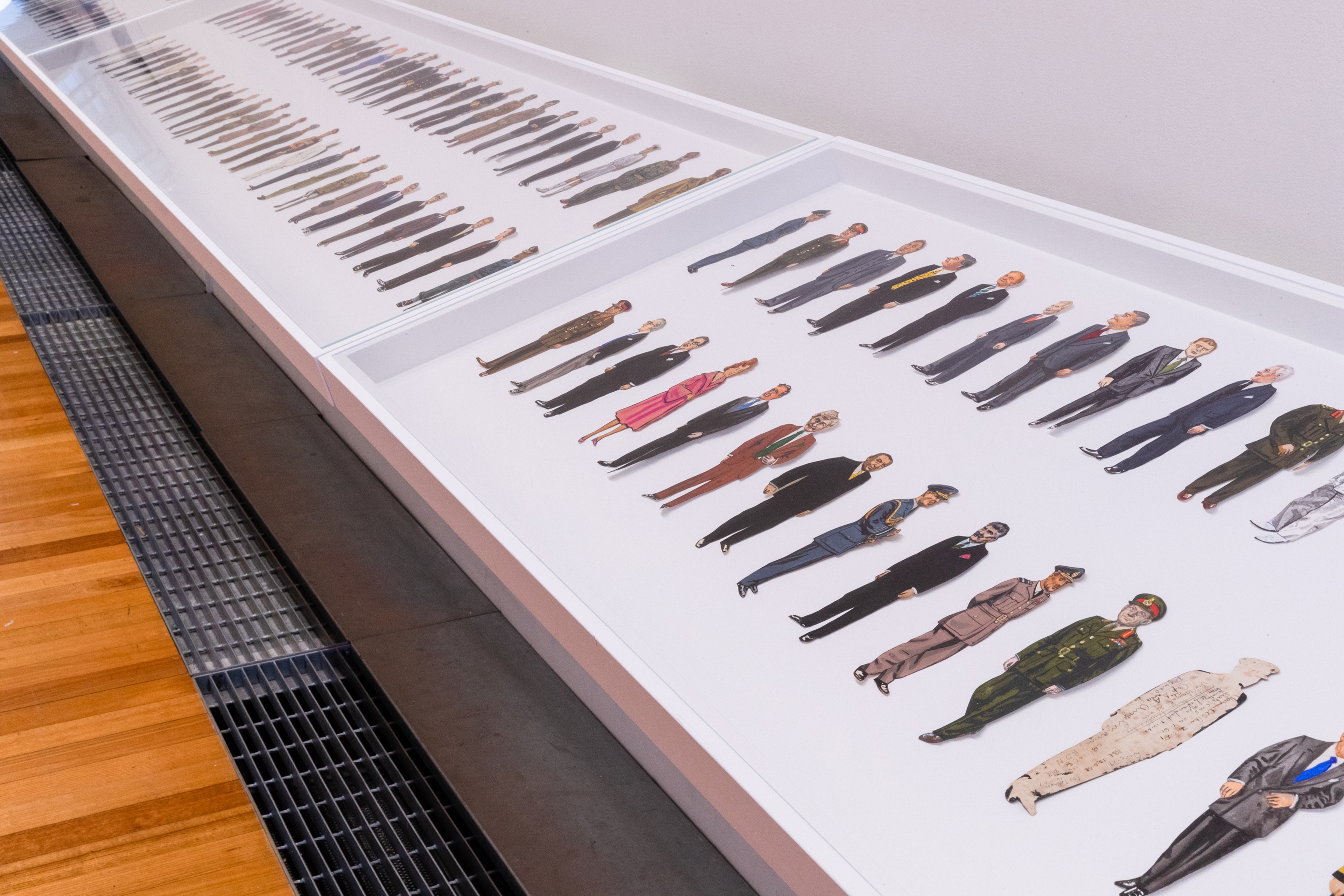 Installation view, Lucien Rizos: Everything, Te Pātaka Toi Adam Art Gallery, Te Herenga Waka Victoria University of Wellington, 2022. Photo: Ted Whitaker