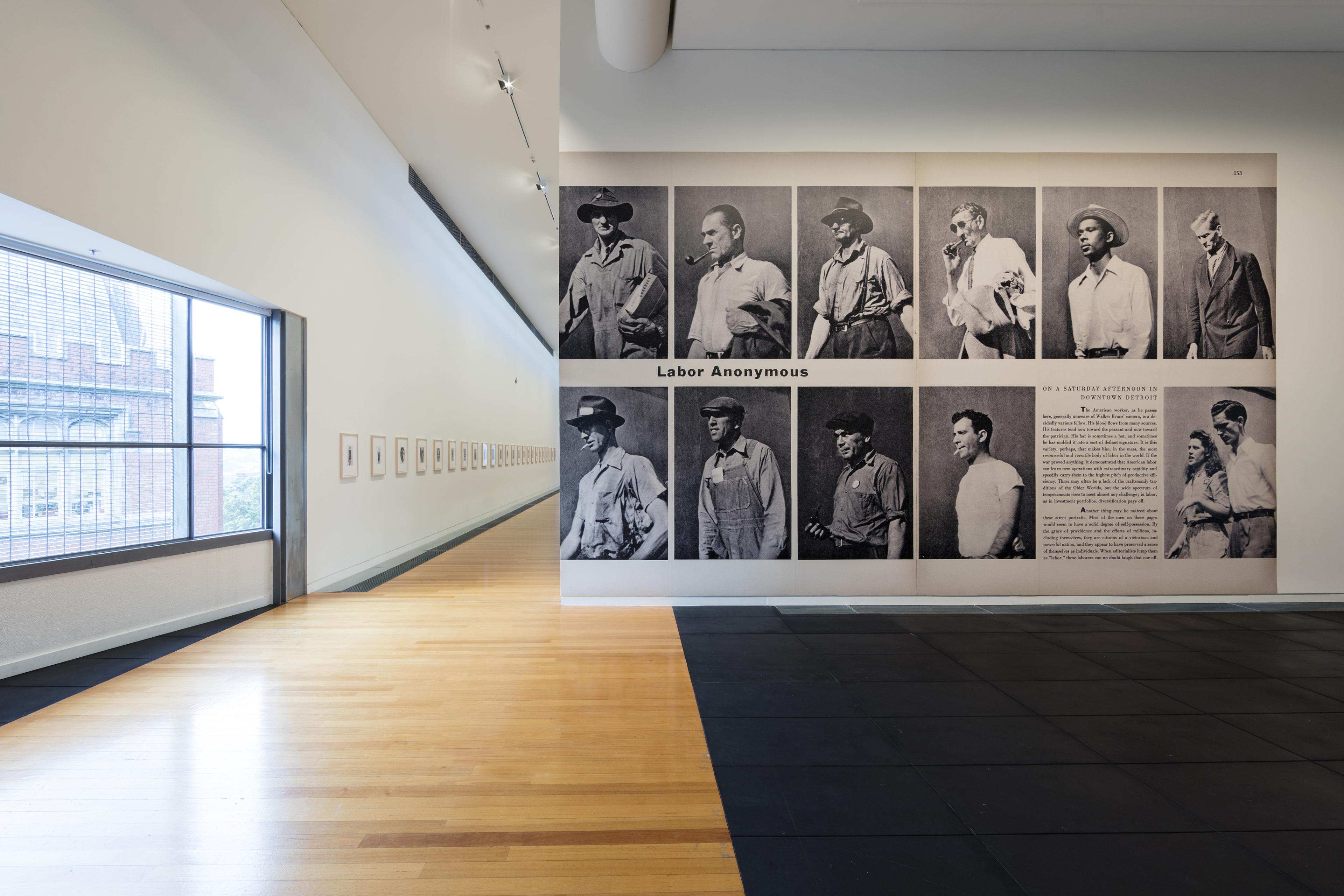 Installation view of Walker Evans: The Magazine Work at Adam Art Gallery, Victoria University of Wellington, 2016, Photo: Shaun Waugh