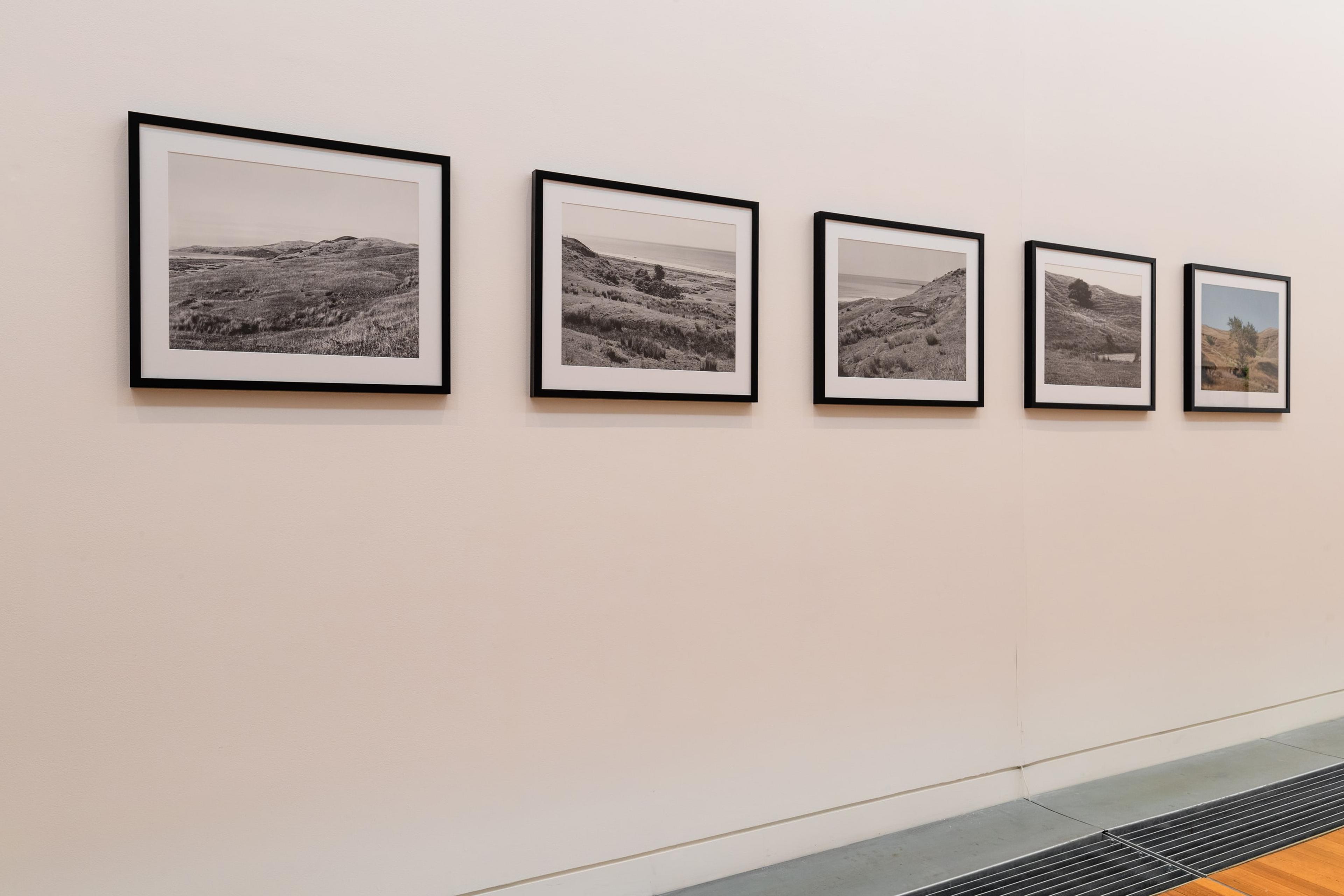 Installation view, Natalie Robertson, Tātara E Maru Ana – the Sacred Rain Cape of Waiapu, in Tēnei Ao Tūroa – This Enduring World, Te Pātaka Toi Adam Art Gallery, Victoria University Wellington. Photo: Ted Whitaker