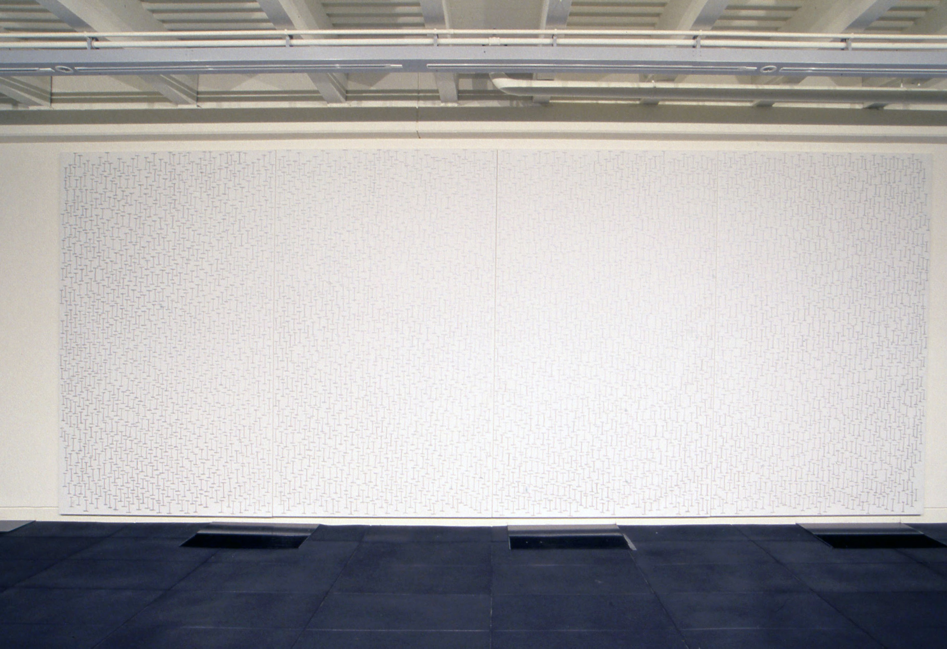 Installation view, John Reynolds: HEVN not to scale, Adam Art Gallery Te Pātaka Toi, Victoria University of Wellington, 2002