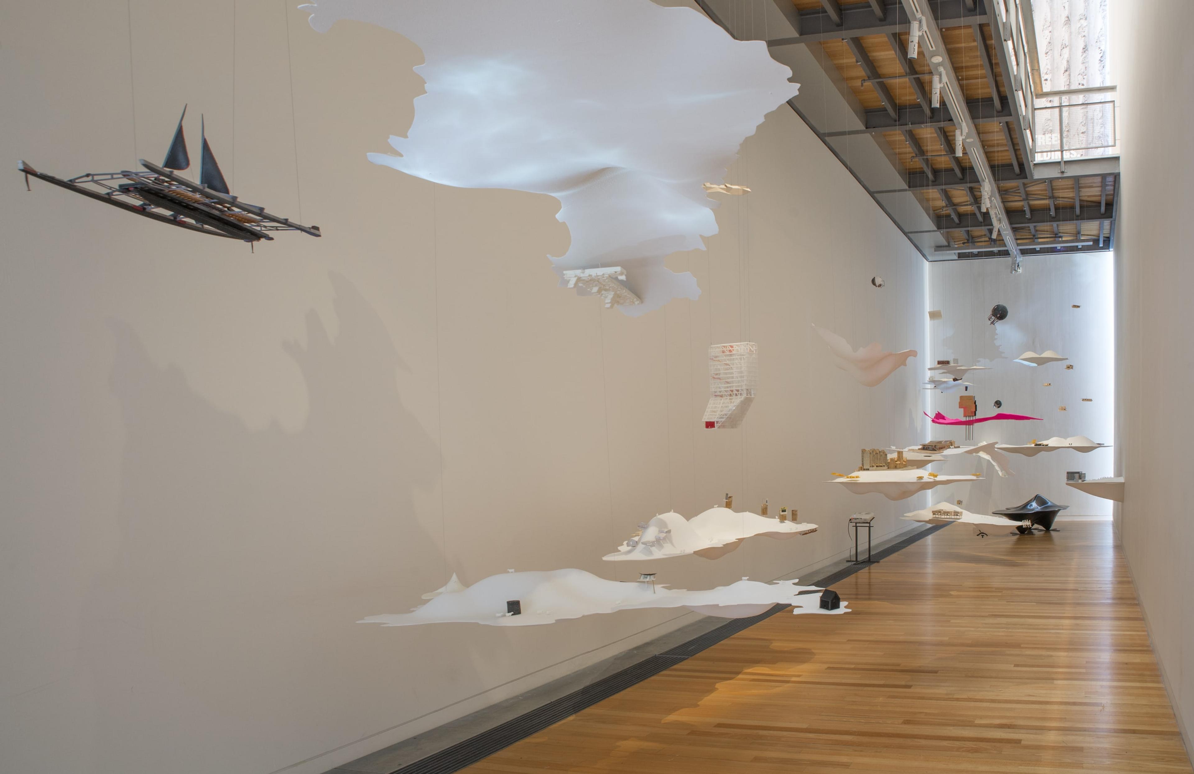 Installation view of Future Islands: The New Zealand Exhibition at the 2016 Venice Architecture Biennale at Adam Art Gallery Te Pātaka Toi, Victoria University of Wellington, 14 October – 17 December 2017