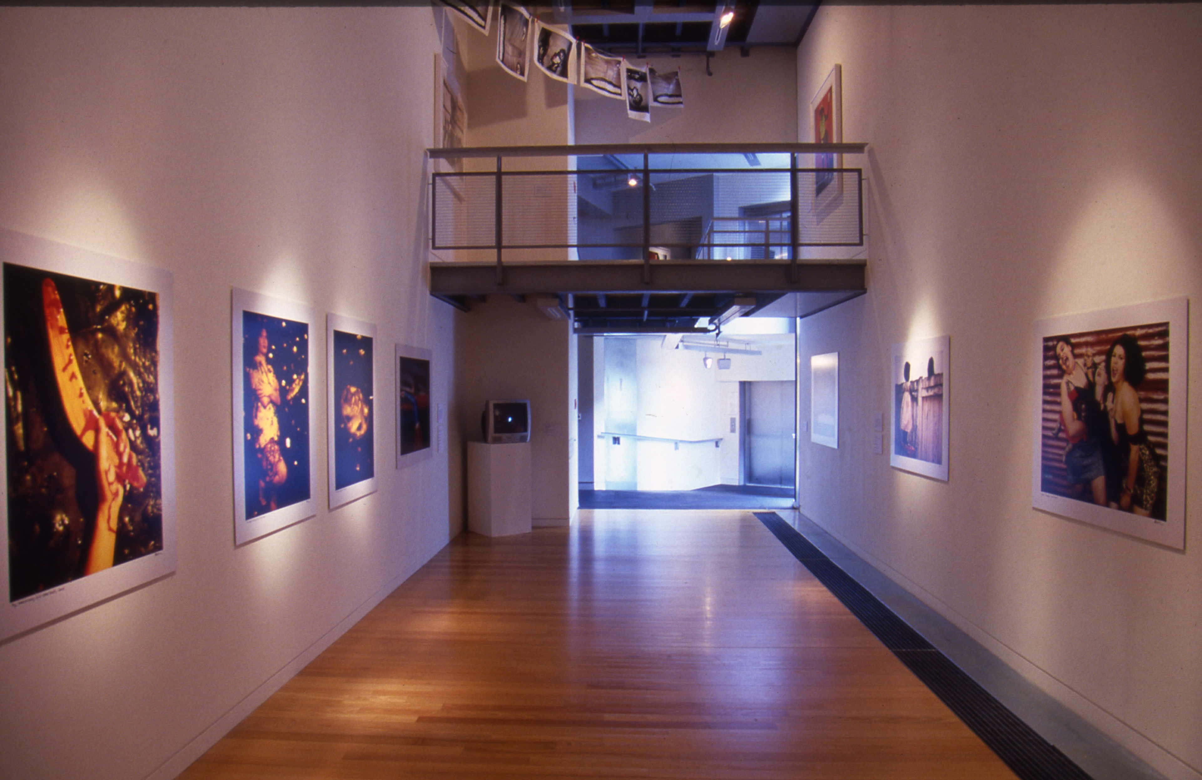 Installation view, Destiny Deacon: Walk & Don't Look Blak, Adam Art Gallery Te Pātaka Toi, Victoria University of Wellington, 2005