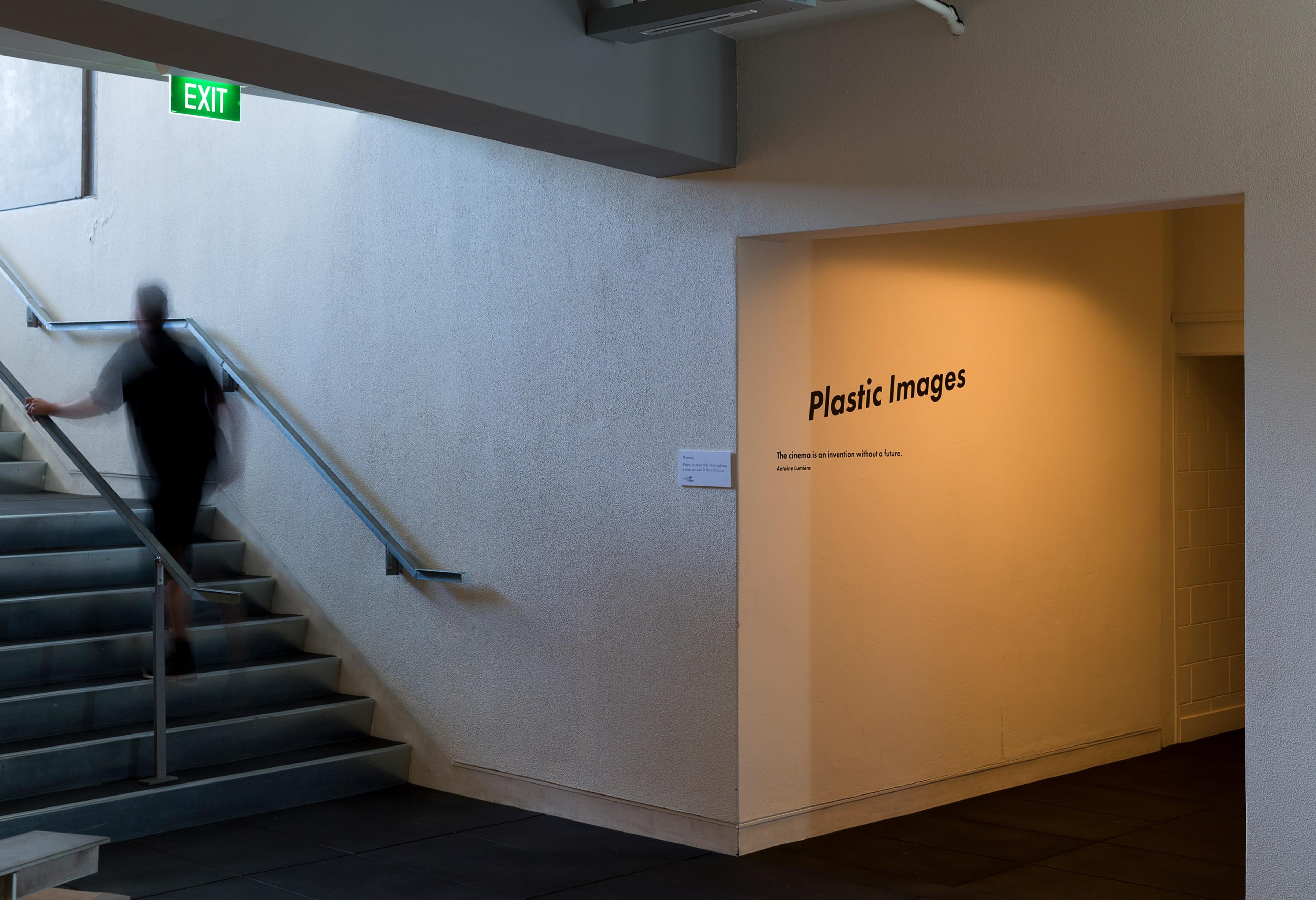 Installation view of Cinema & Painting at the Adam Art Gallery. Photo: Shaun Waugh.