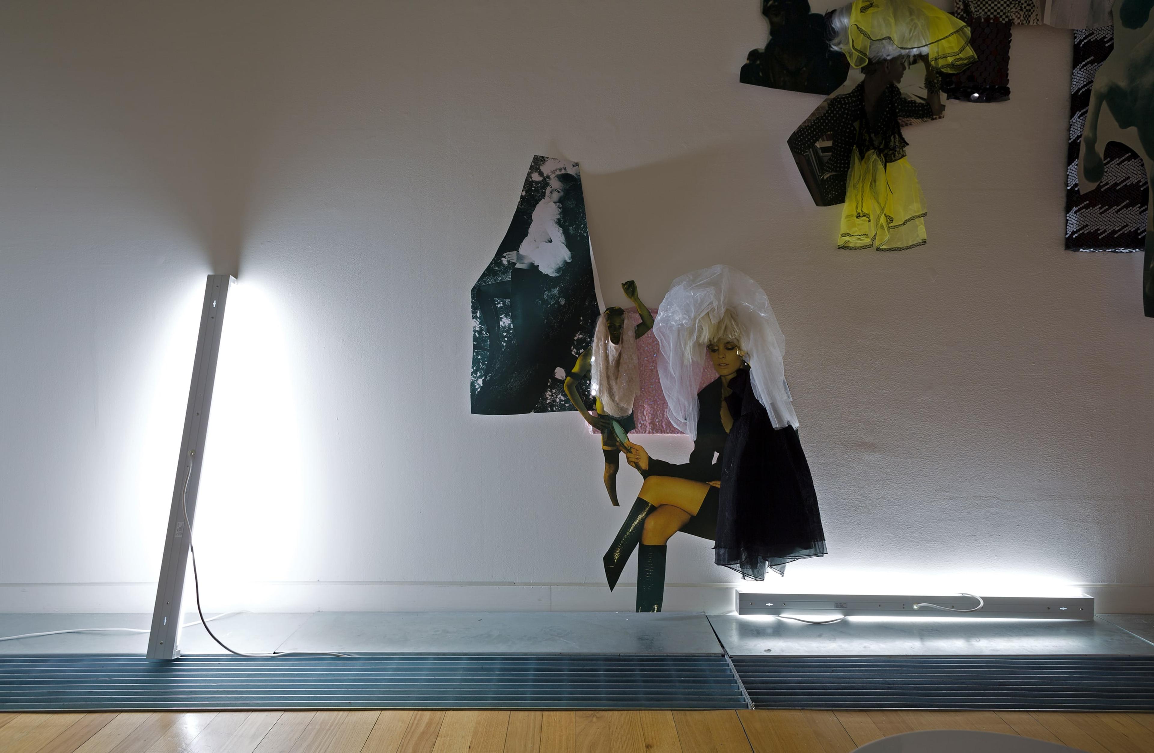 Installation view of Jacqueline Fraser, THE MAKING OF THE CIAO MANHATTAN TAPES 2013, in Beautiful Creatures: Jack Smith / Bill Henson / Jacqueline Fraser. Photo: Shaun Waugh.