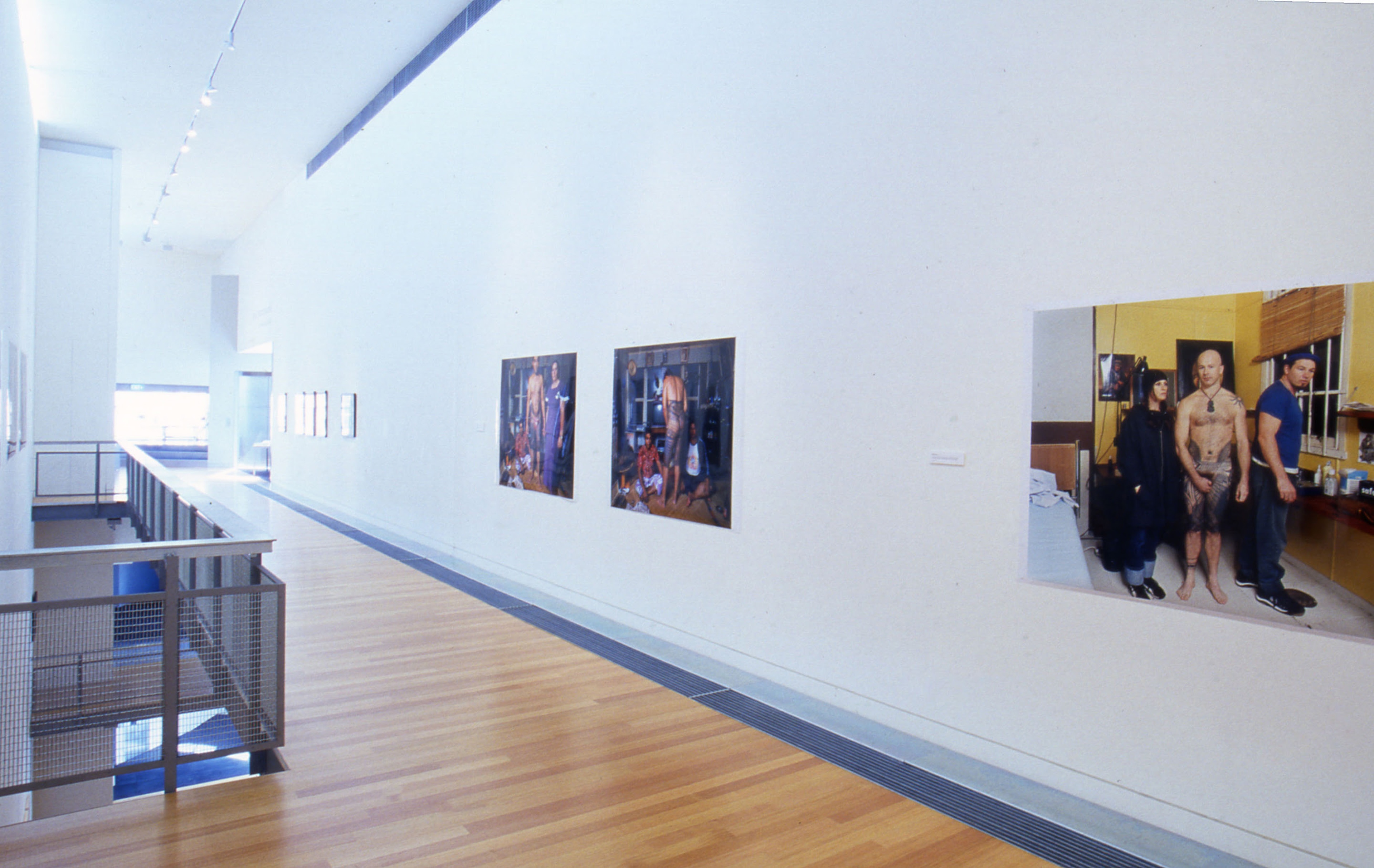 Installation view, Pe’a: Photographs by Mark Adams and Measina Samoa, Adam Art Gallery Te Pātaka Toi, Victoria University of Wellington, 2003