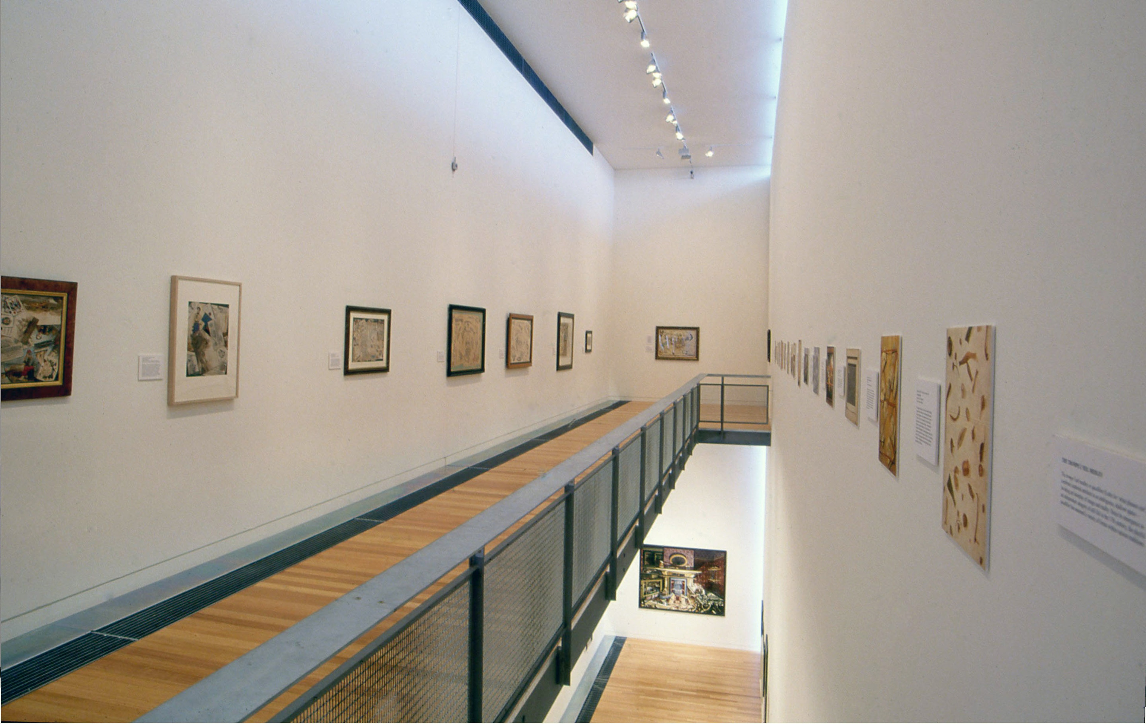 Installation view, Stray Leaves: Colonial Trompe L’oeil Drawings, Adam Art Gallery Te Pātaka Toi, Victoria University of Wellington, 2001