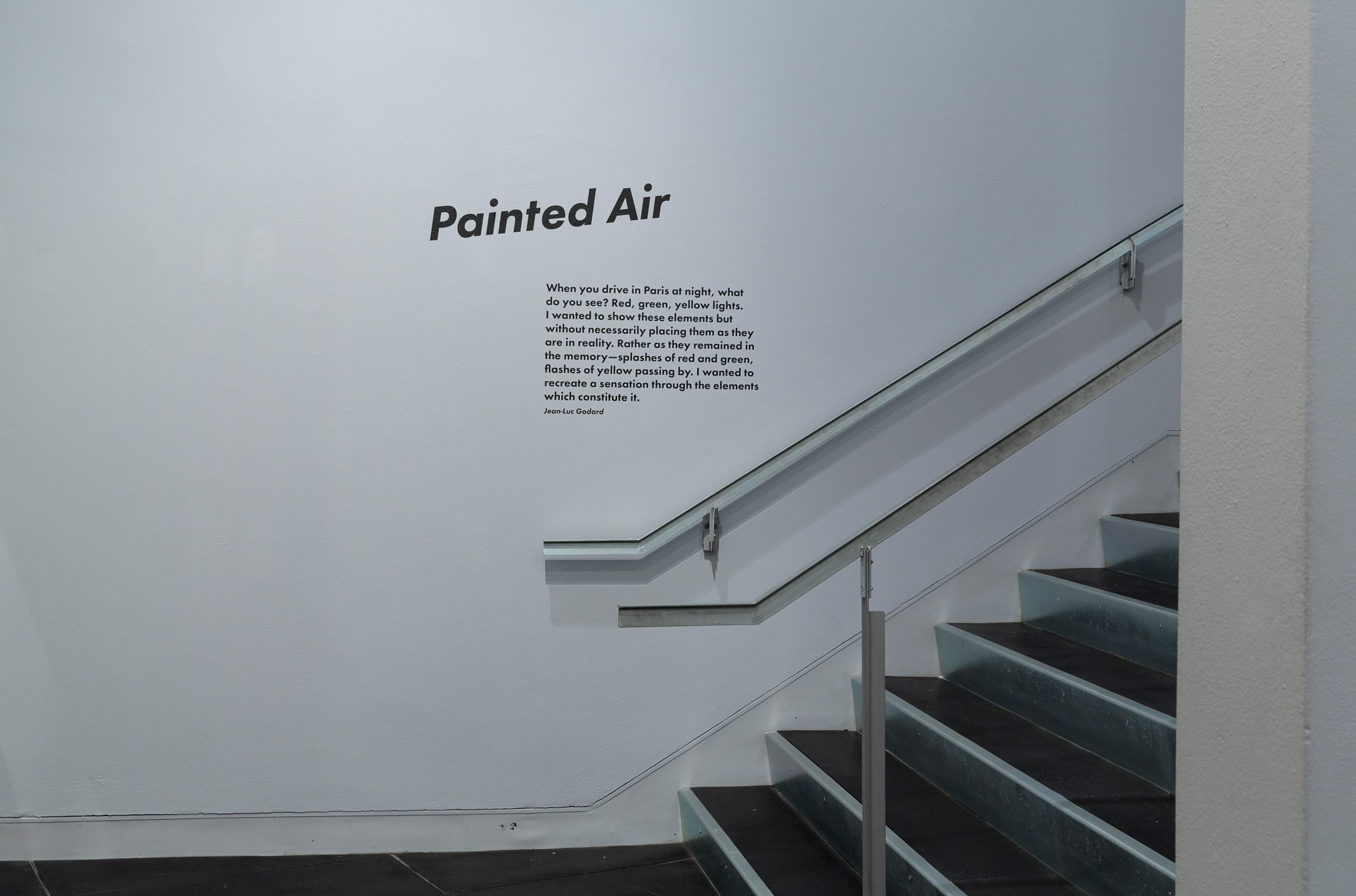 Installation view of Cinema & Painting at the Adam Art Gallery. Photo: Shaun Waugh.