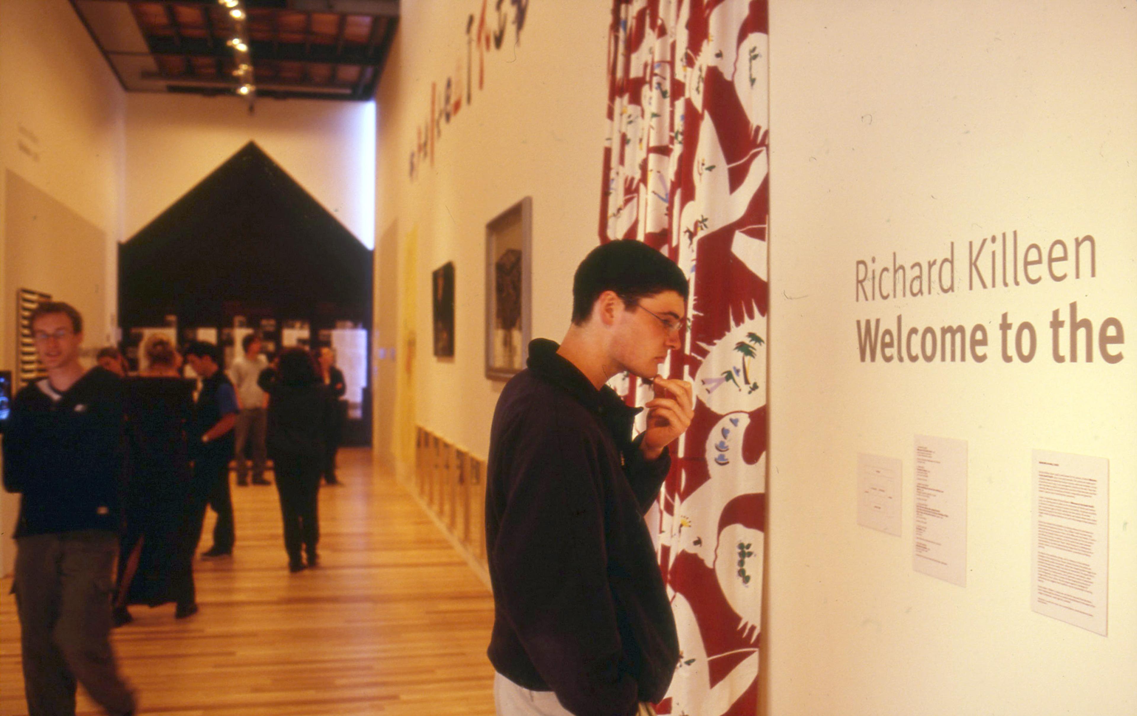 Installation view, Manufacturing Meaning: The University of Wellington Art Collection Context, Adam Art Gallery Te Pātaka Toi, Victoria University of Wellington, 2000