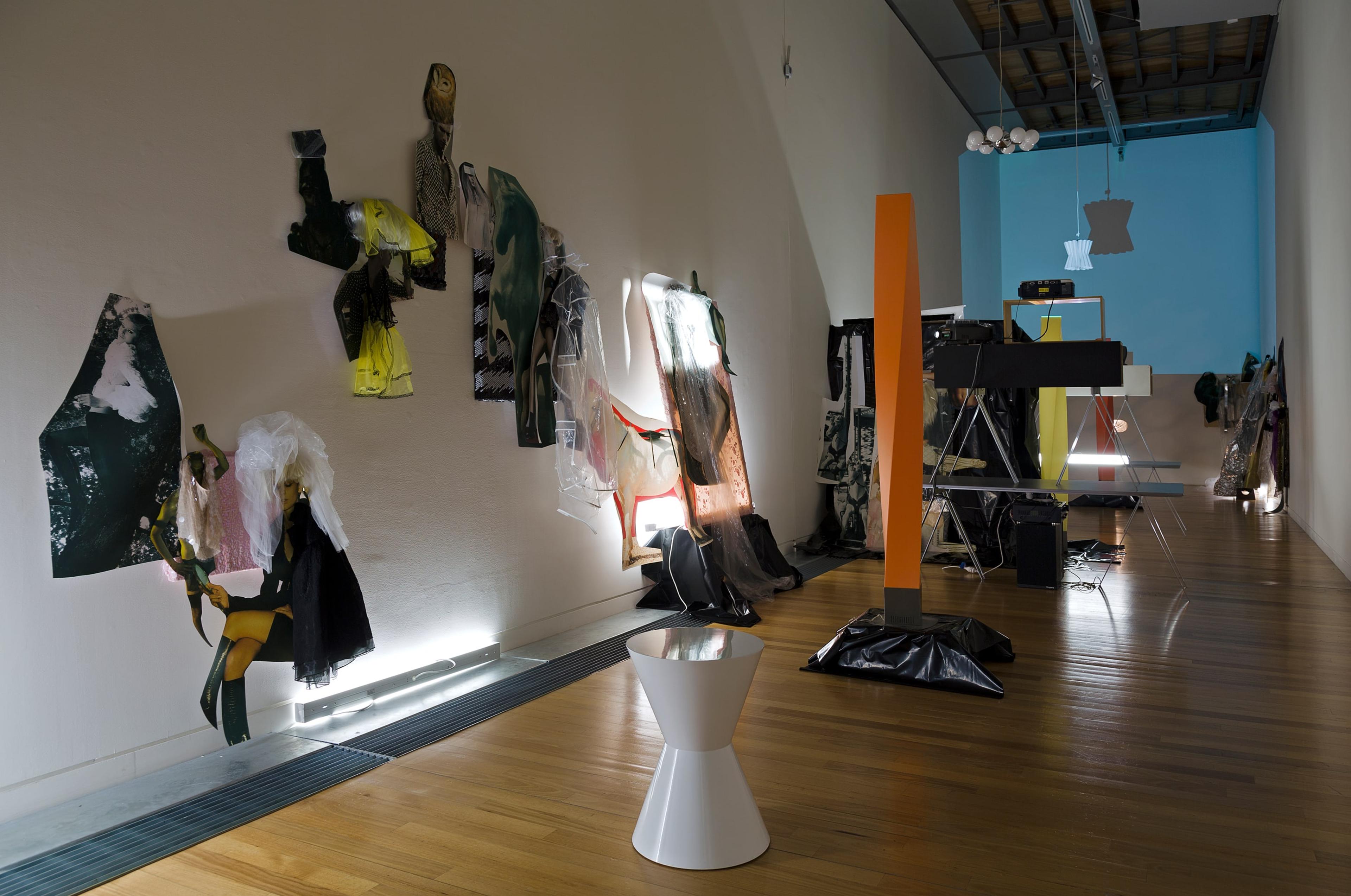 Installation view of Jacqueline Fraser, THE MAKING OF THE CIAO MANHATTAN TAPES 2013, in Beautiful Creatures: Jack Smith / Bill Henson / Jacqueline Fraser. Photo: Shaun Waugh.