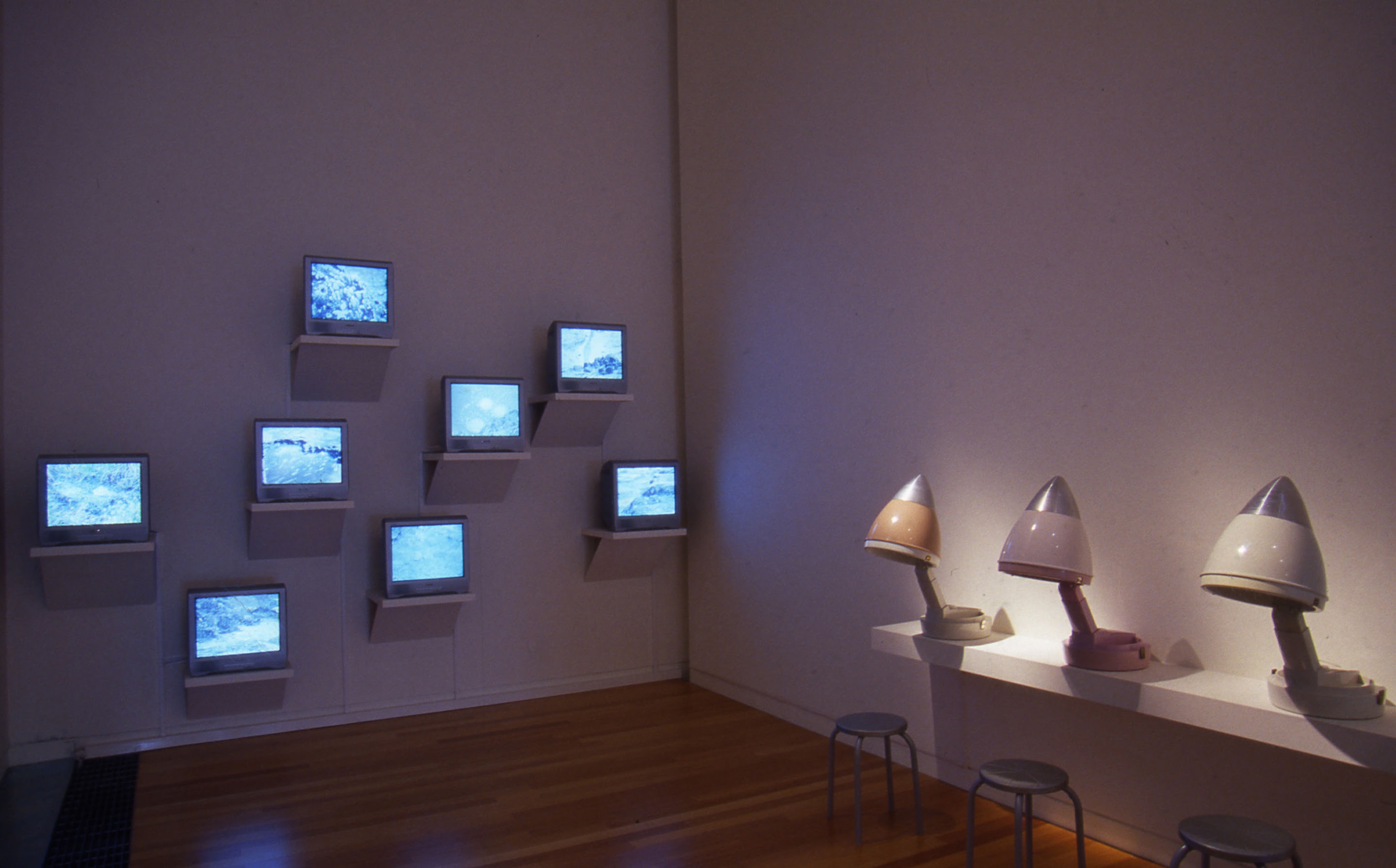Installation view, Lisa Reihana: New Works, Adam Art Gallery Te Pātaka Toi, Victoria University of Wellington, 2005