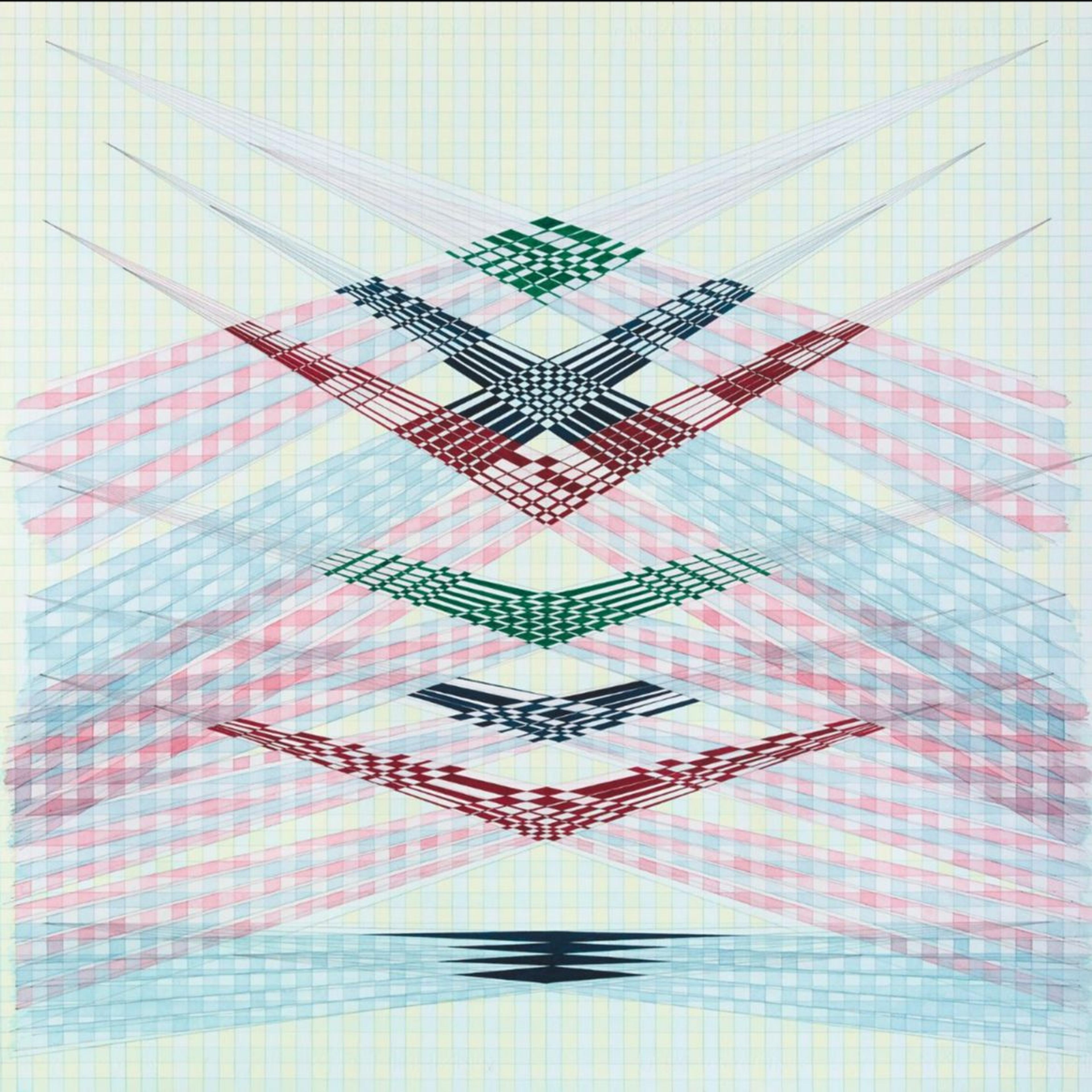 Kathy Barry, Dimensional Ecologies, 2013, watercolour and pencil on paper, 700 x 720 mm, courtesy of the artist and Bowen Galleries, Wellington. Photo credit: Phreon Fine Art Printers