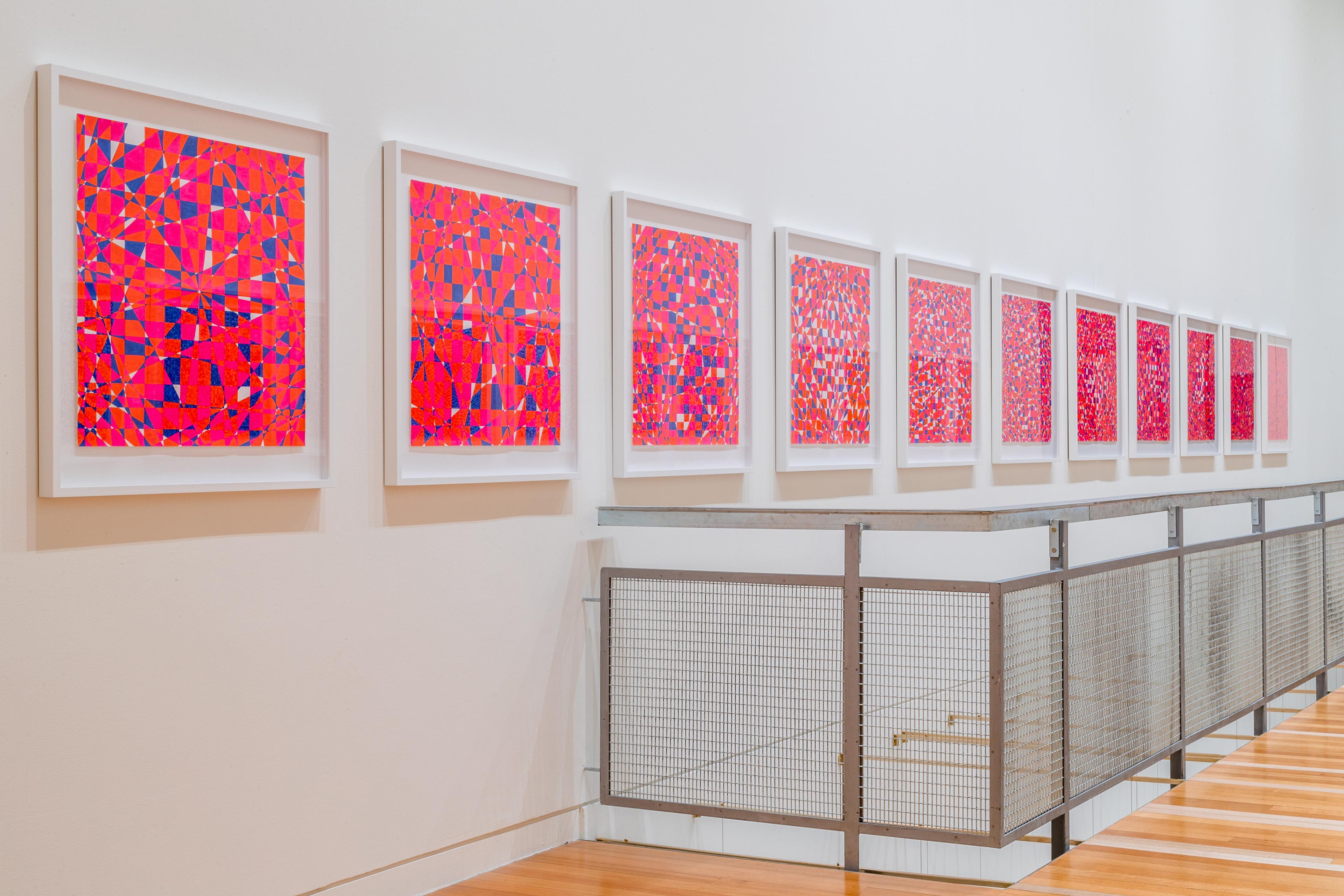 Installation view of Search Engine for her Future Self, (2020–22) in Energy Work: Kathy Barry , Te Pātaka Toi Adam Art Gallery, Wellington, 13 July – 25 September 2022. Photo by Ted Whitaker.