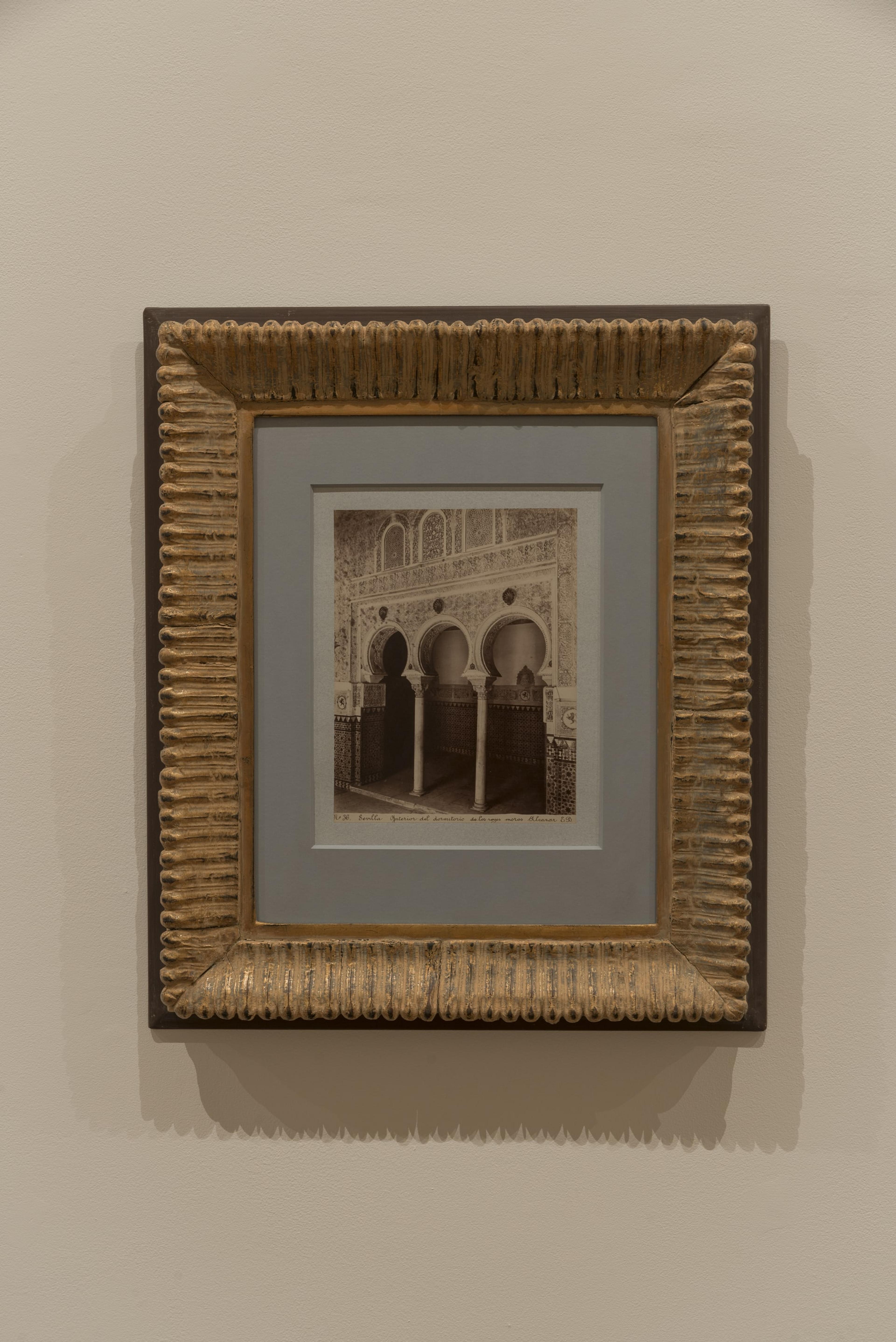 Emilio Beauchy, Sevilla, Interior del Dormitorio des los Reyes Moros, Alcazar, circa 1875, albumen photograph, Collection Peter McLeavey.