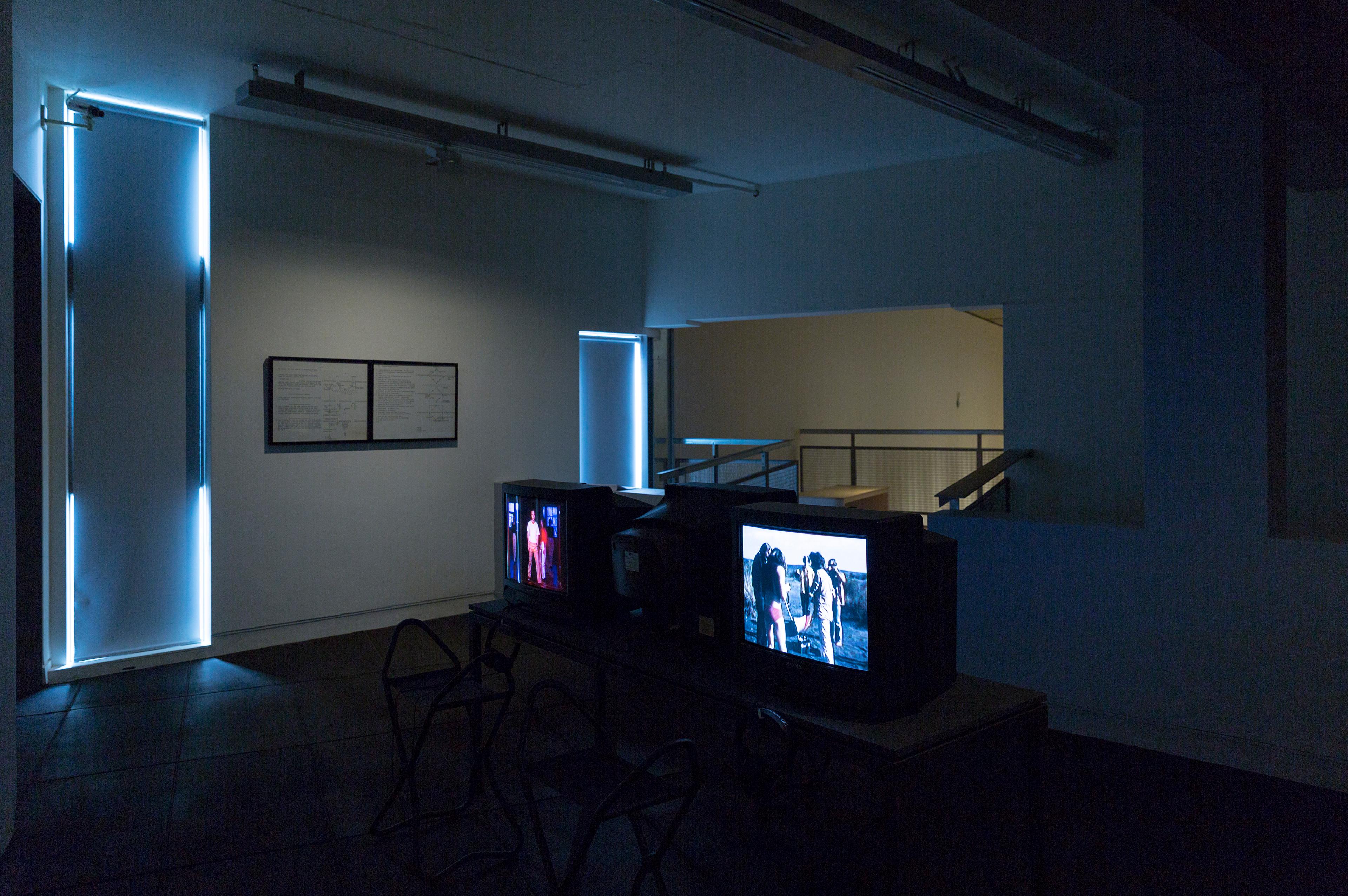 Installation view, Bruce Barber: Performance Scores, Adam Art Gallery Te Pātaka Toi, Victoria University of Wellington, 2015. Photo: Shaun Waugh