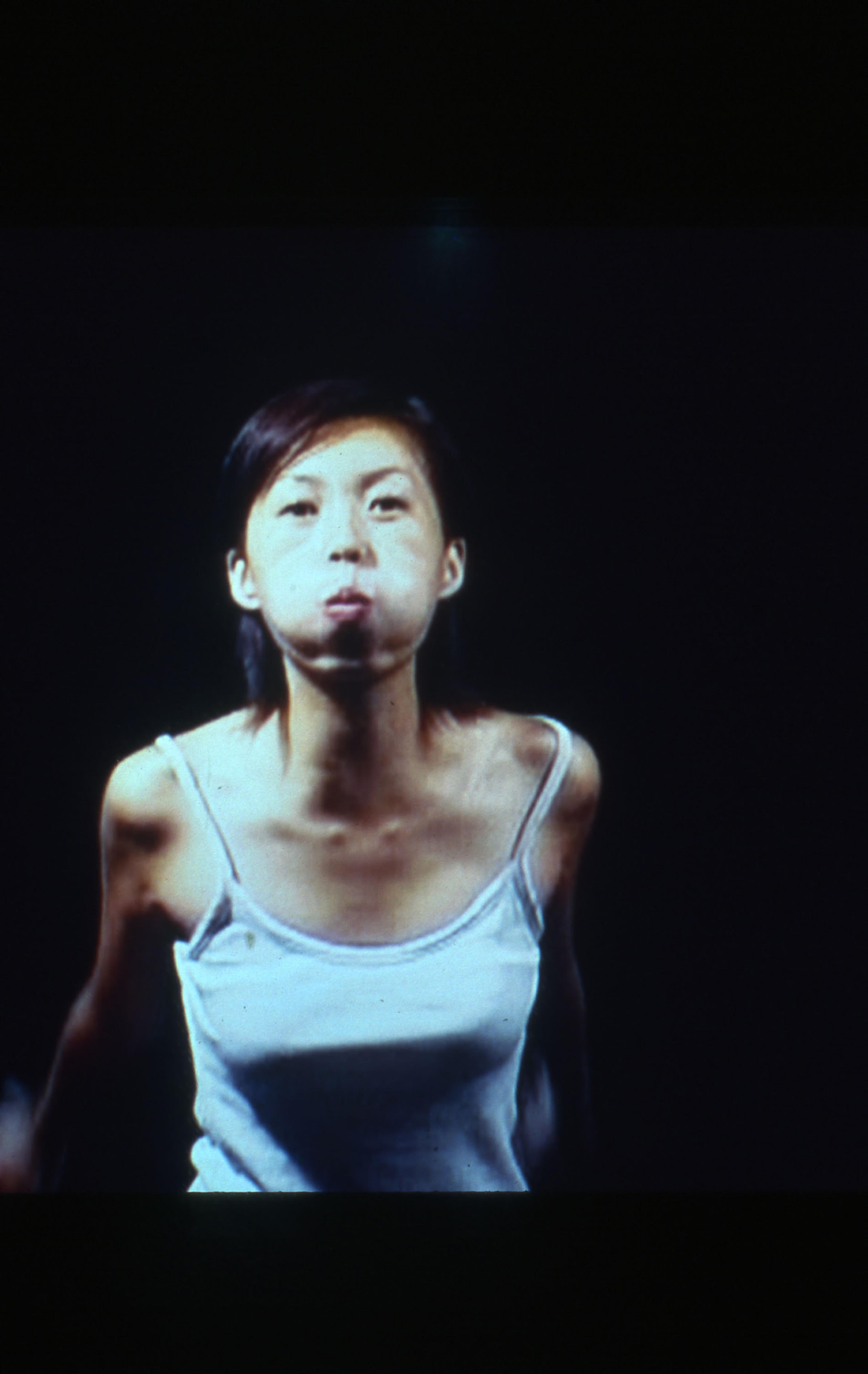 Yang Zhenzhong, Let’s Puff, 2002 video installation. Courtesy of the artist