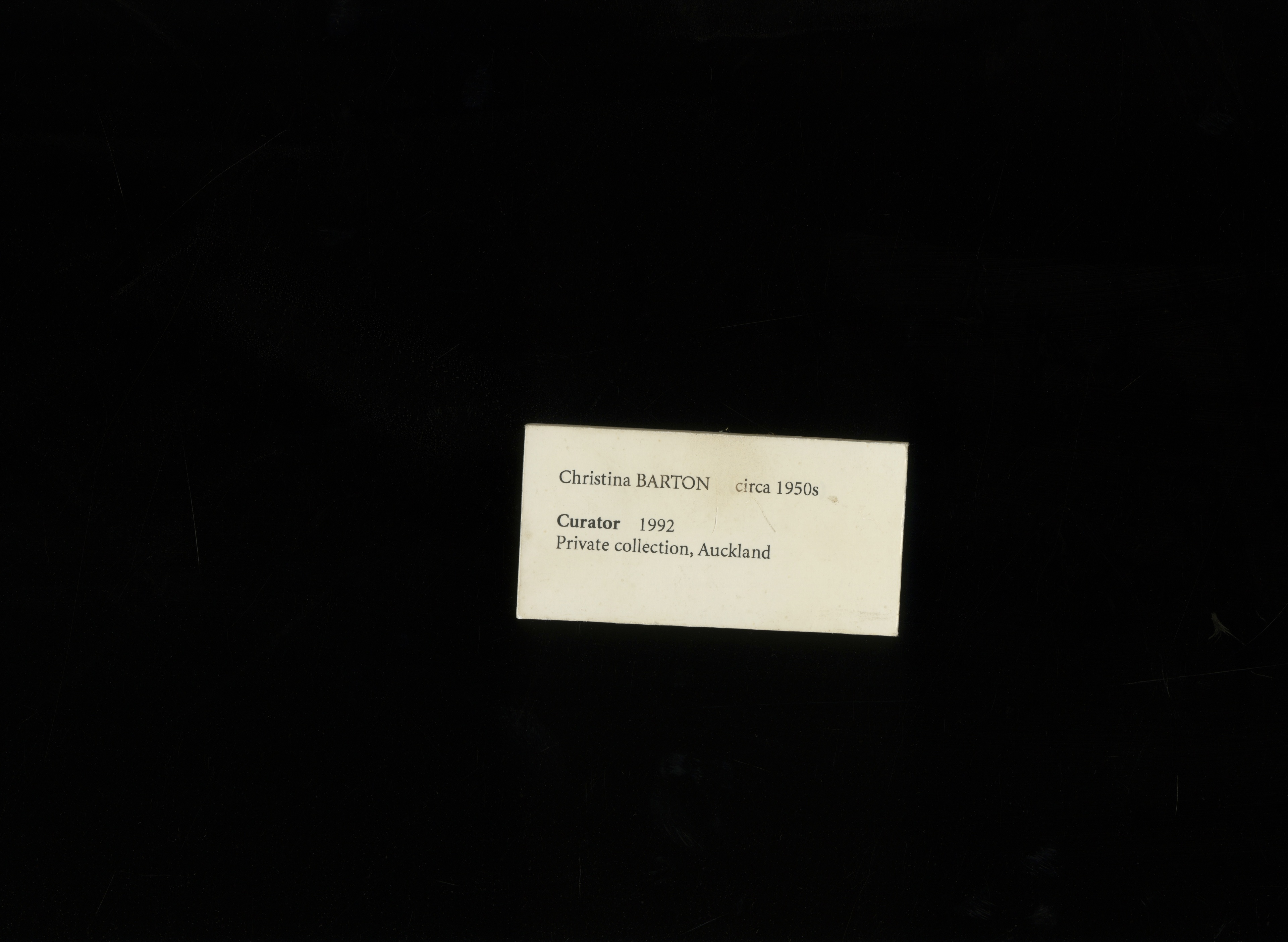 printed label black text on white background