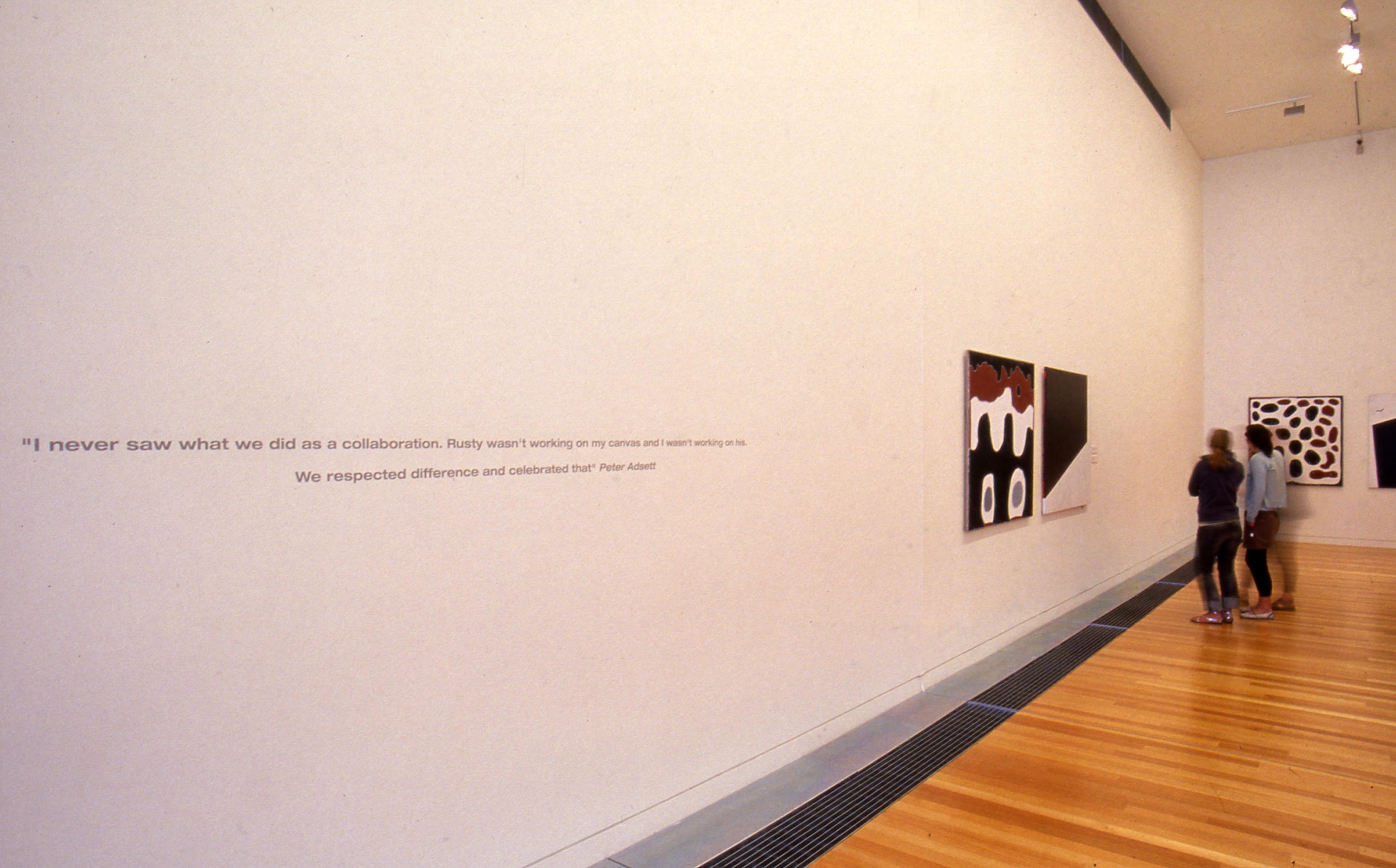 Installation view, Two Laws: One Big Spirit, Adam Art Gallery Te Pātaka Toi, Victoria University of Wellington, 2004