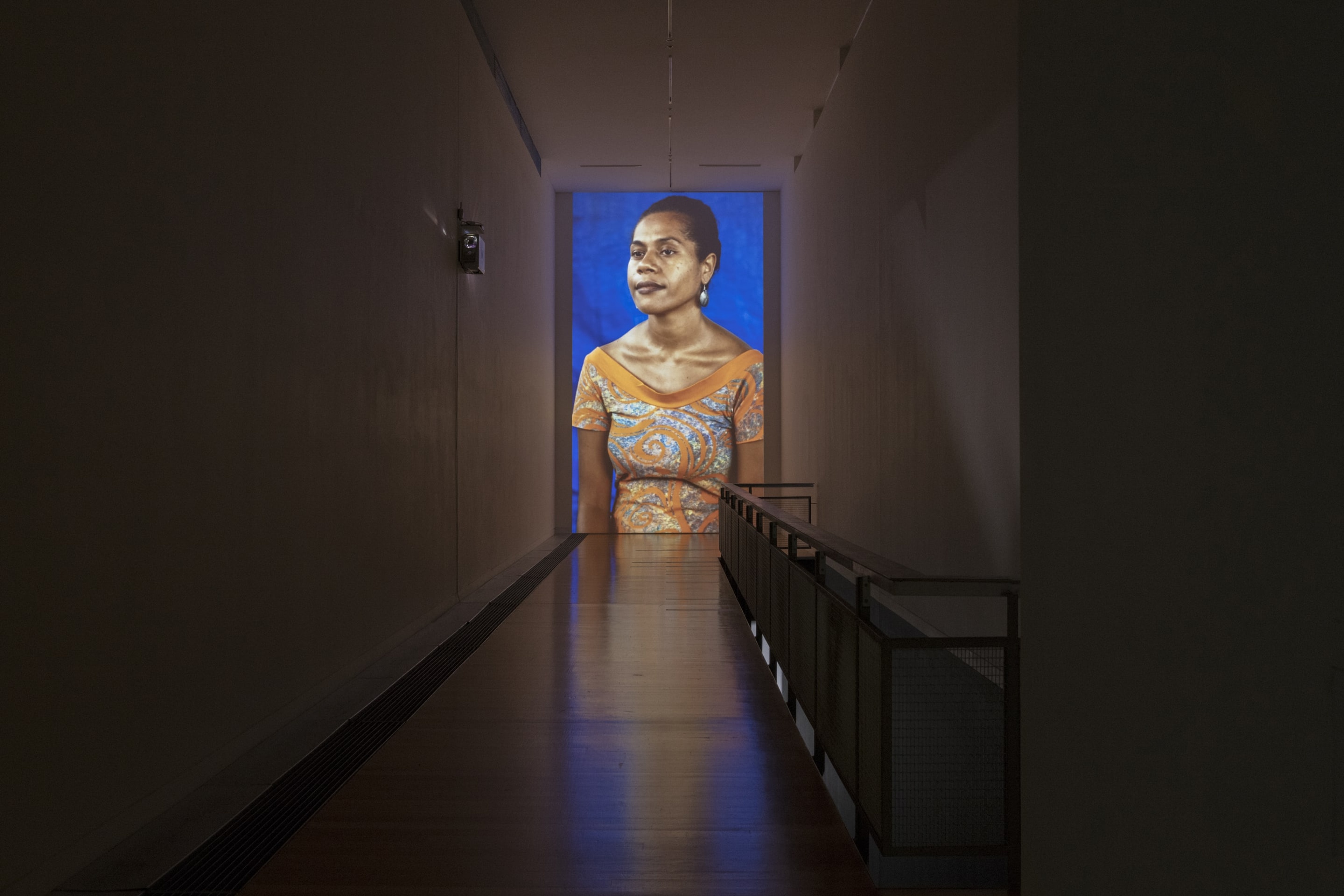 Luke Willis Thompson, How long?, 2018, 16mm colour negative film transferred to digital video, silent. Installation view at Adam Art Gallery Te Pātaka Toi, Victoria University of Wellington, 21 February – 15 April 2018