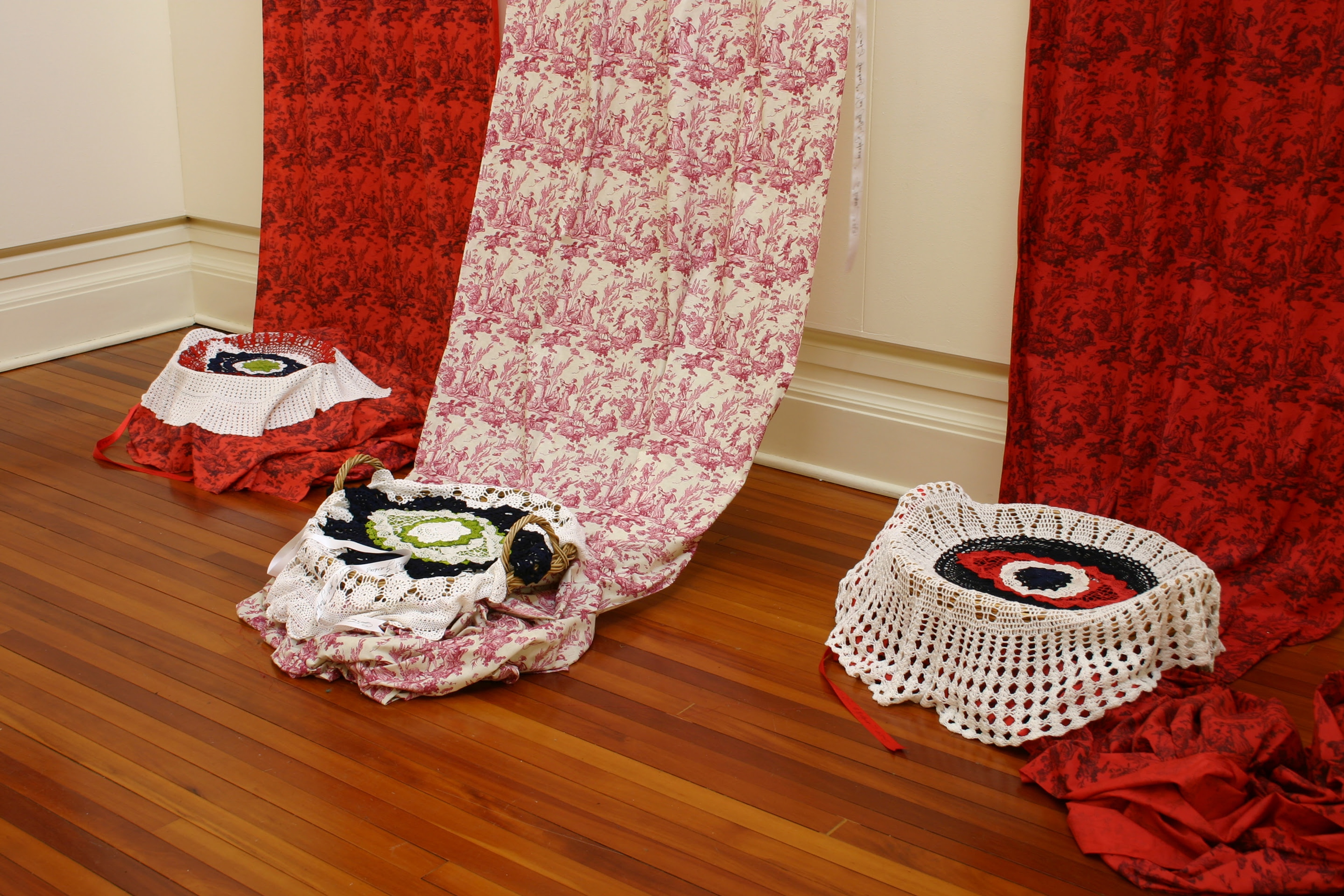 Christine Hellyer, Captain Cook’s Gardens, 2005, mixed-media installation. Installation view, The Captain's Ghost, Adam Art Gallery Te Pātaka Toi, Victoria University of Wellington, 2006