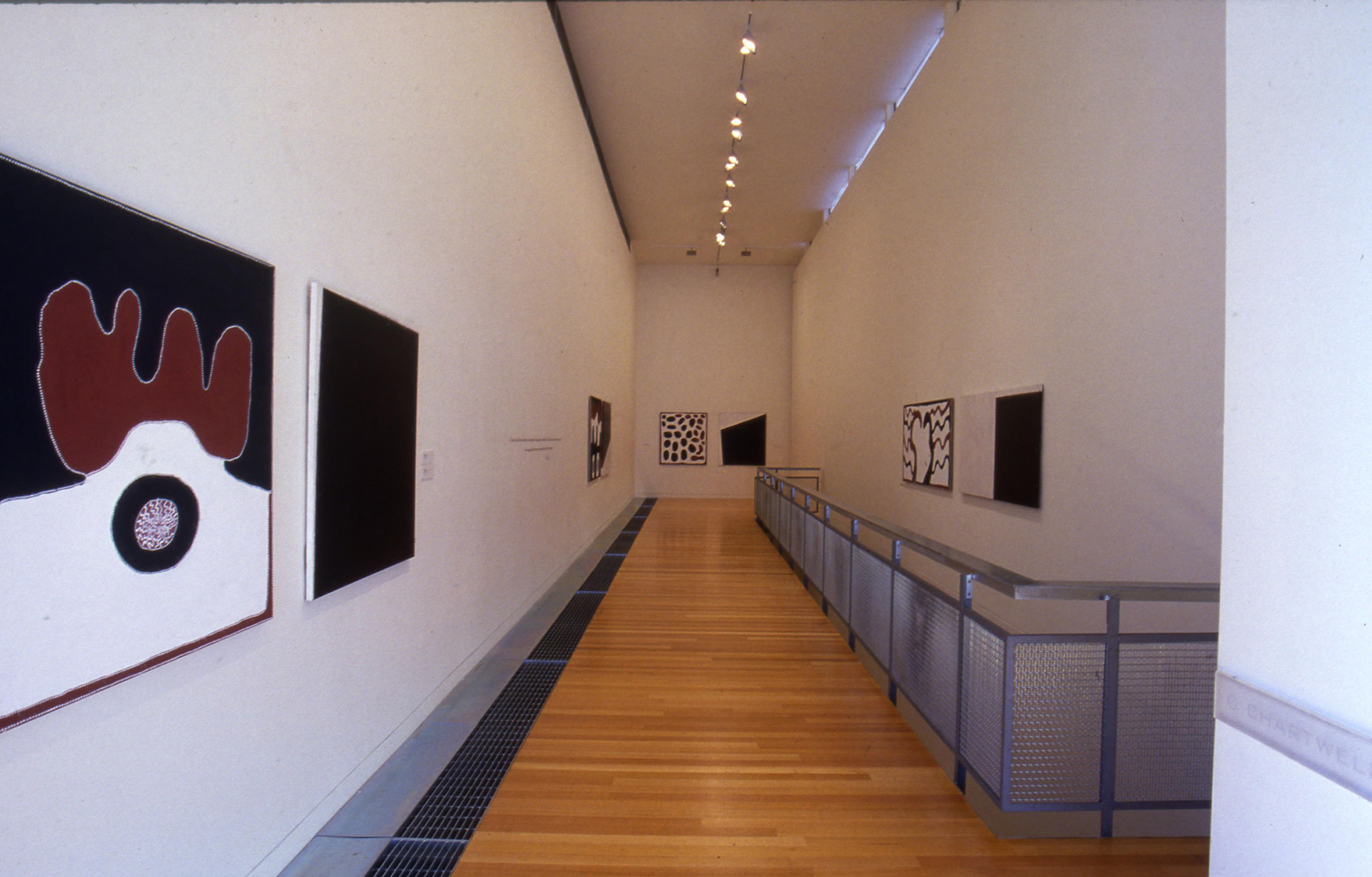 Installation view, Two Laws: One Big Spirit, Adam Art Gallery Te Pātaka Toi, Victoria University of Wellington, 2004