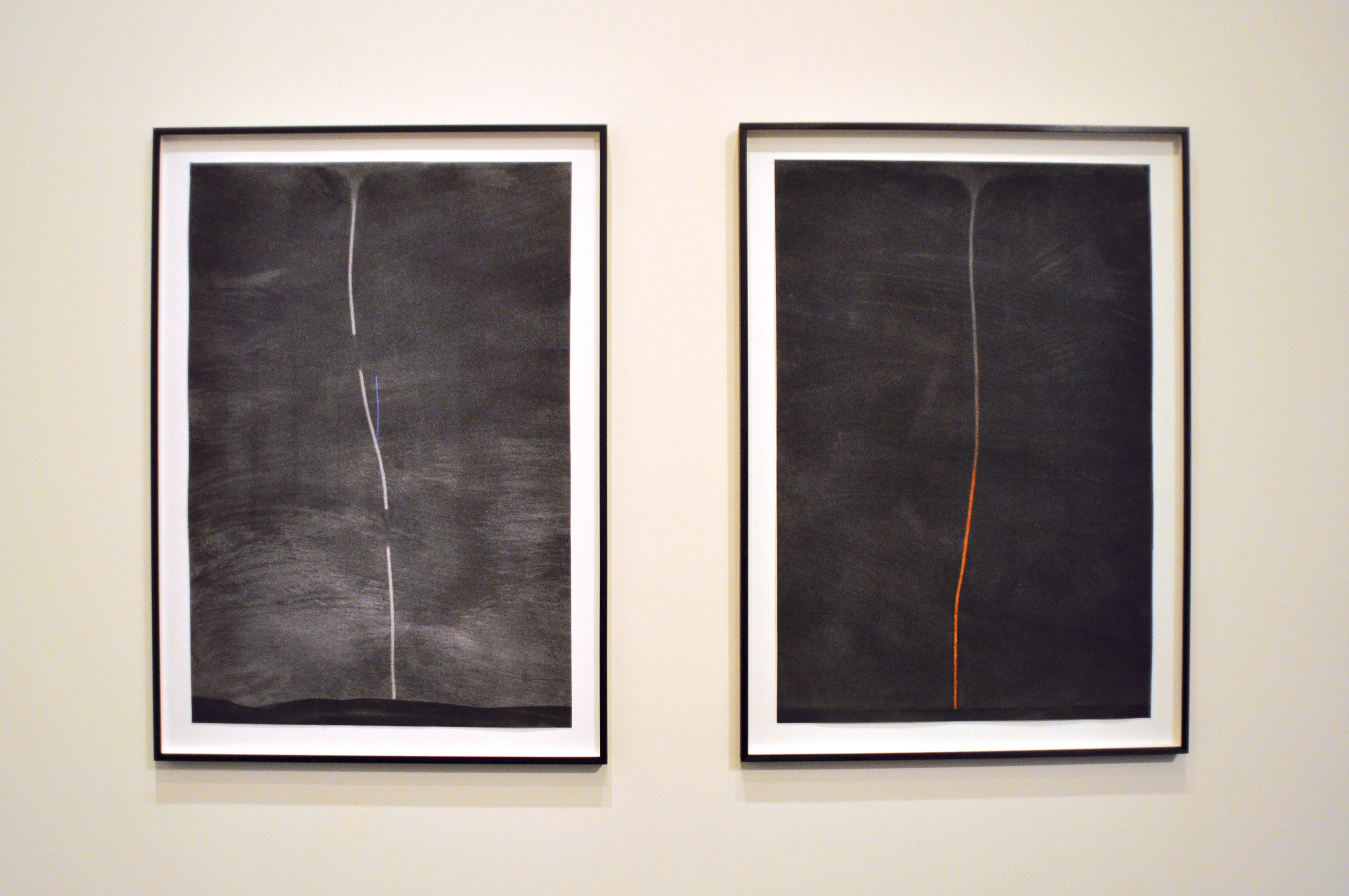 Installation view of Anthony McCall: Drawing With Light, Te Pātaka Toi Adam Art Gallery, Te Herenga Waka–Victoria University Wellington, 2010