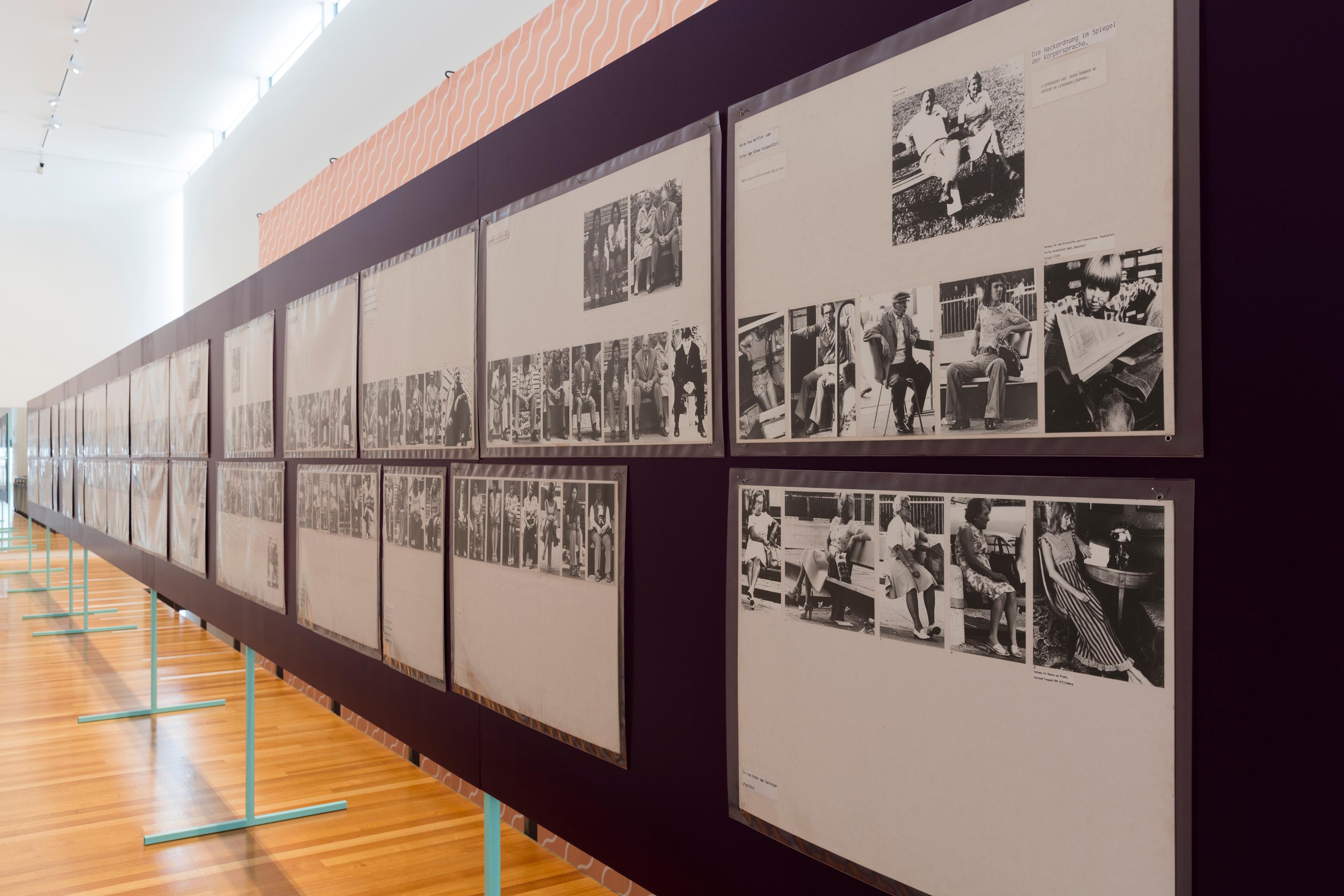 Installation view of BAD VISUAL SYSTEMS: Ruth Buchanan, Judith Hopf, Marianne Wex, Adam Art Gallery Te Pātaka Toi, Victoria University of Wellington, 2016. Photo: Shaun Waugh