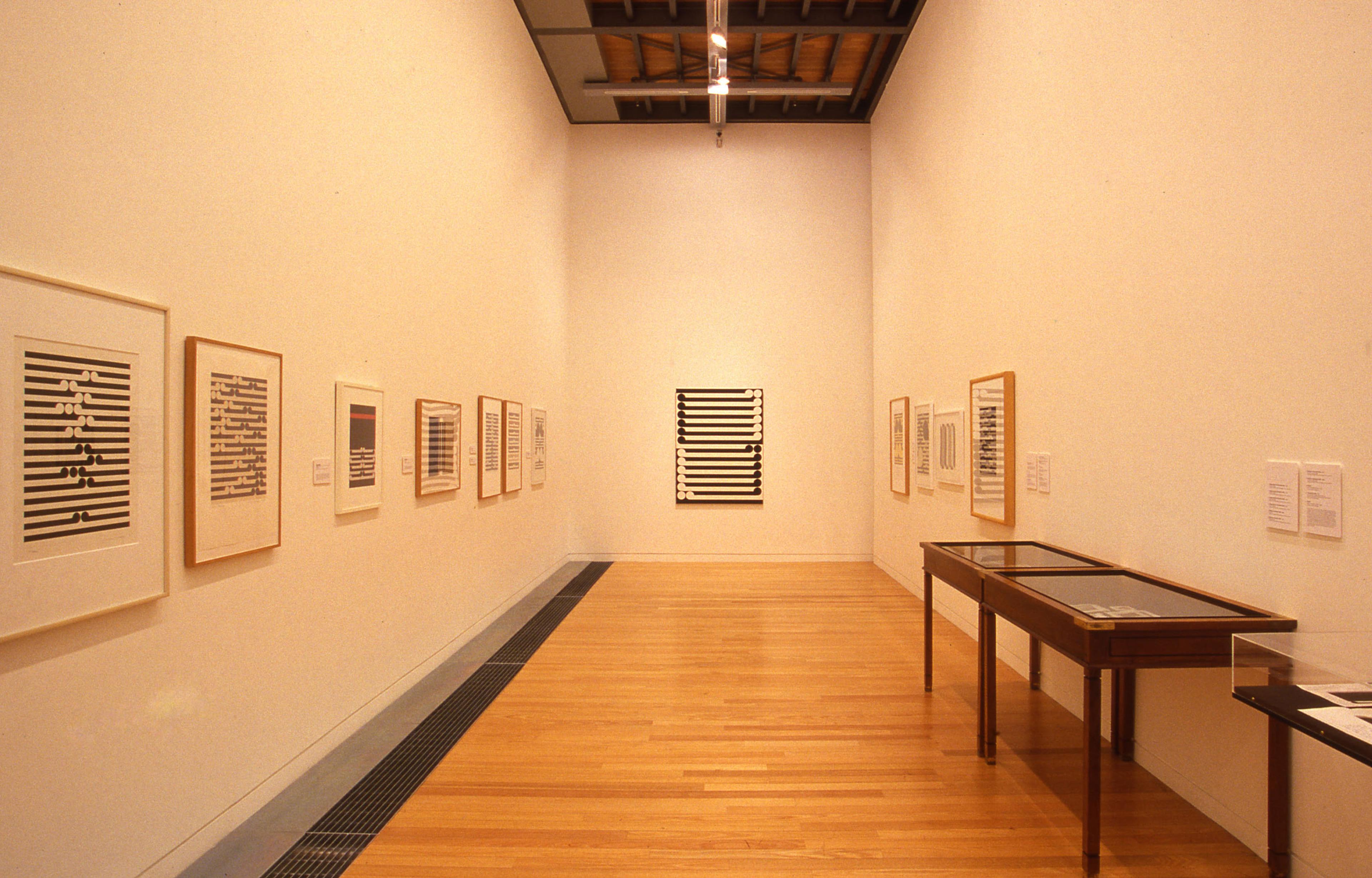 Installation view, Gordon Walters: Prints + Design, Adam Art Gallery Te Pātaka Toi, Victoria University of Wellington, 2004