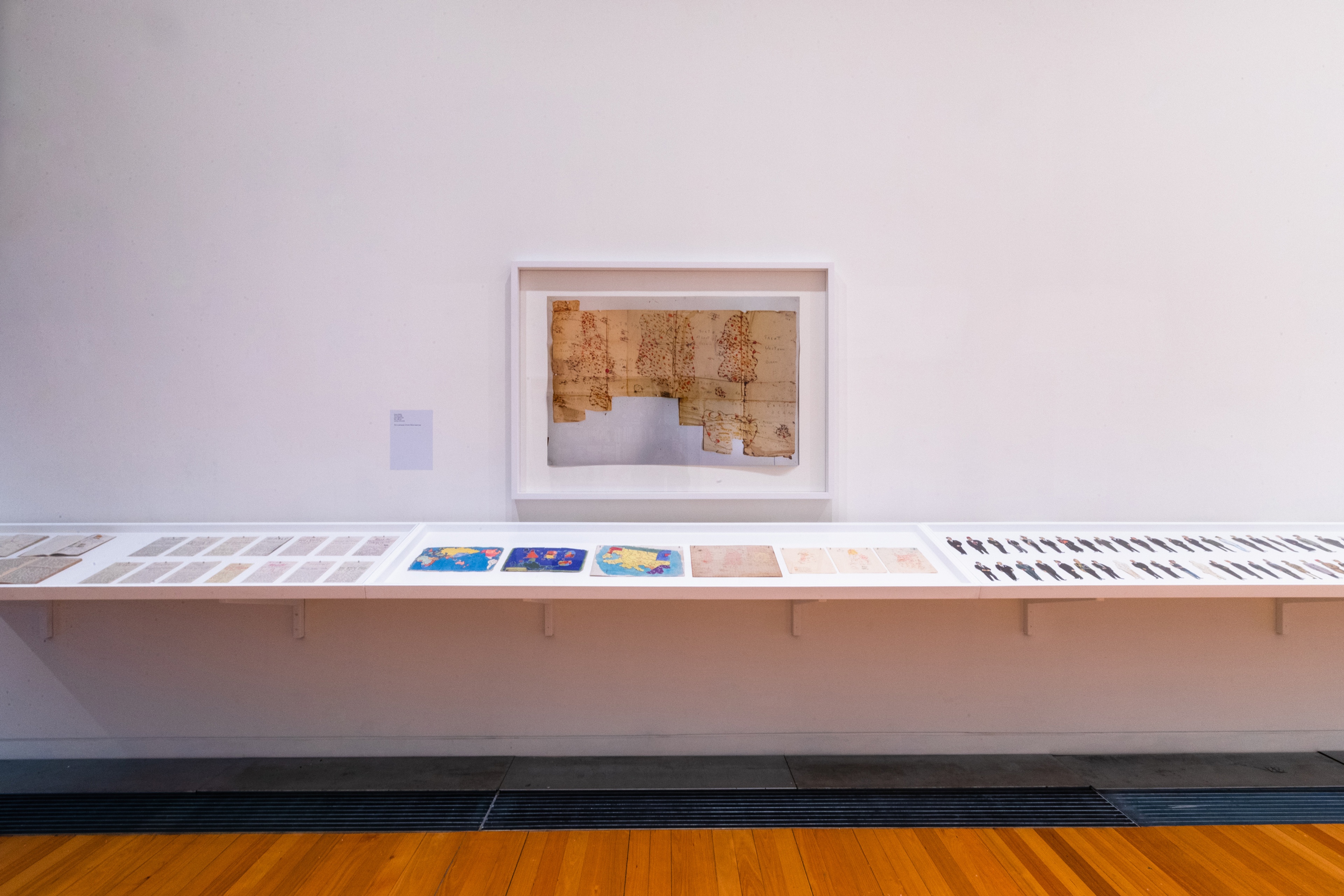 Installation view, Lucien Rizos: Everything, Te Pātaka Toi Adam Art Gallery, Te Herenga Waka Victoria University of Wellington, 2022. Photo: Ted Whitaker