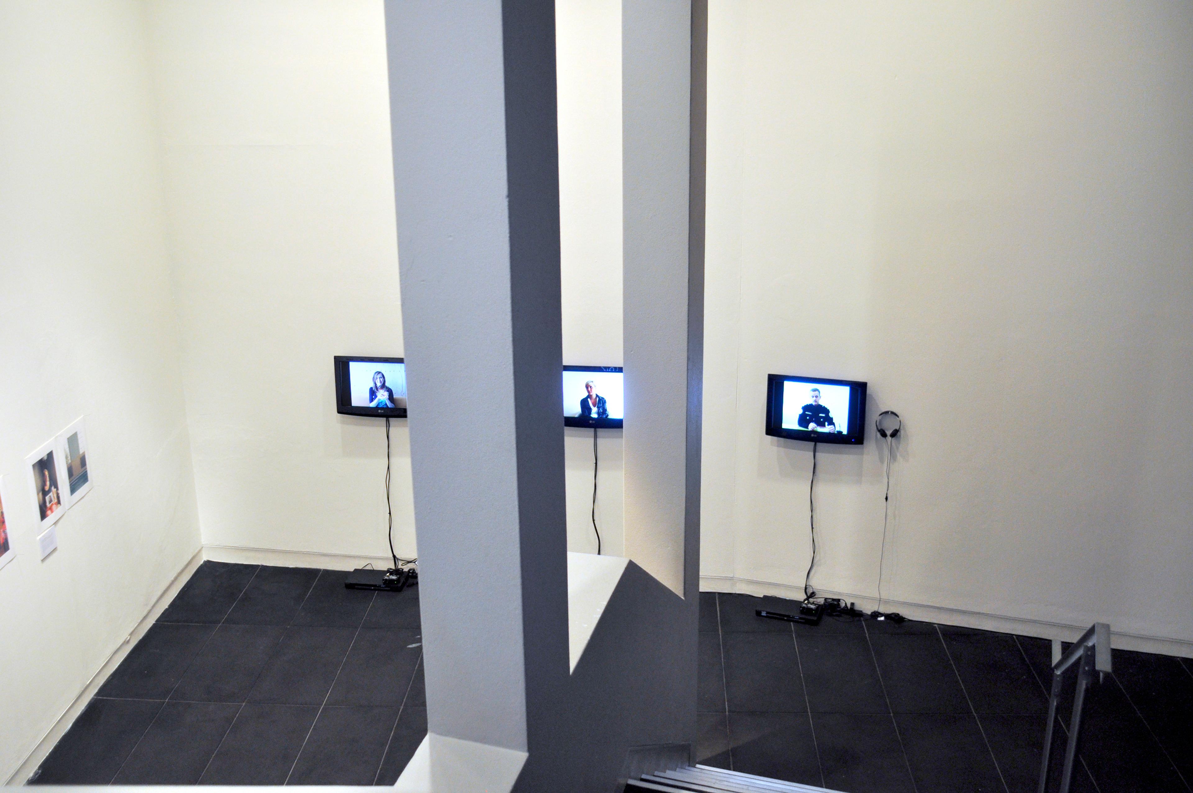 Fitts & Holderness, Ása Ragnarsdóttir: Six Interviews in Reykjavik, 2010. Installation view, Object Lessons: A Musical Fiction, Adam Art Gallery Te Pātaka Toi, Victoria University of Wellington. Photo: Michael Salmon