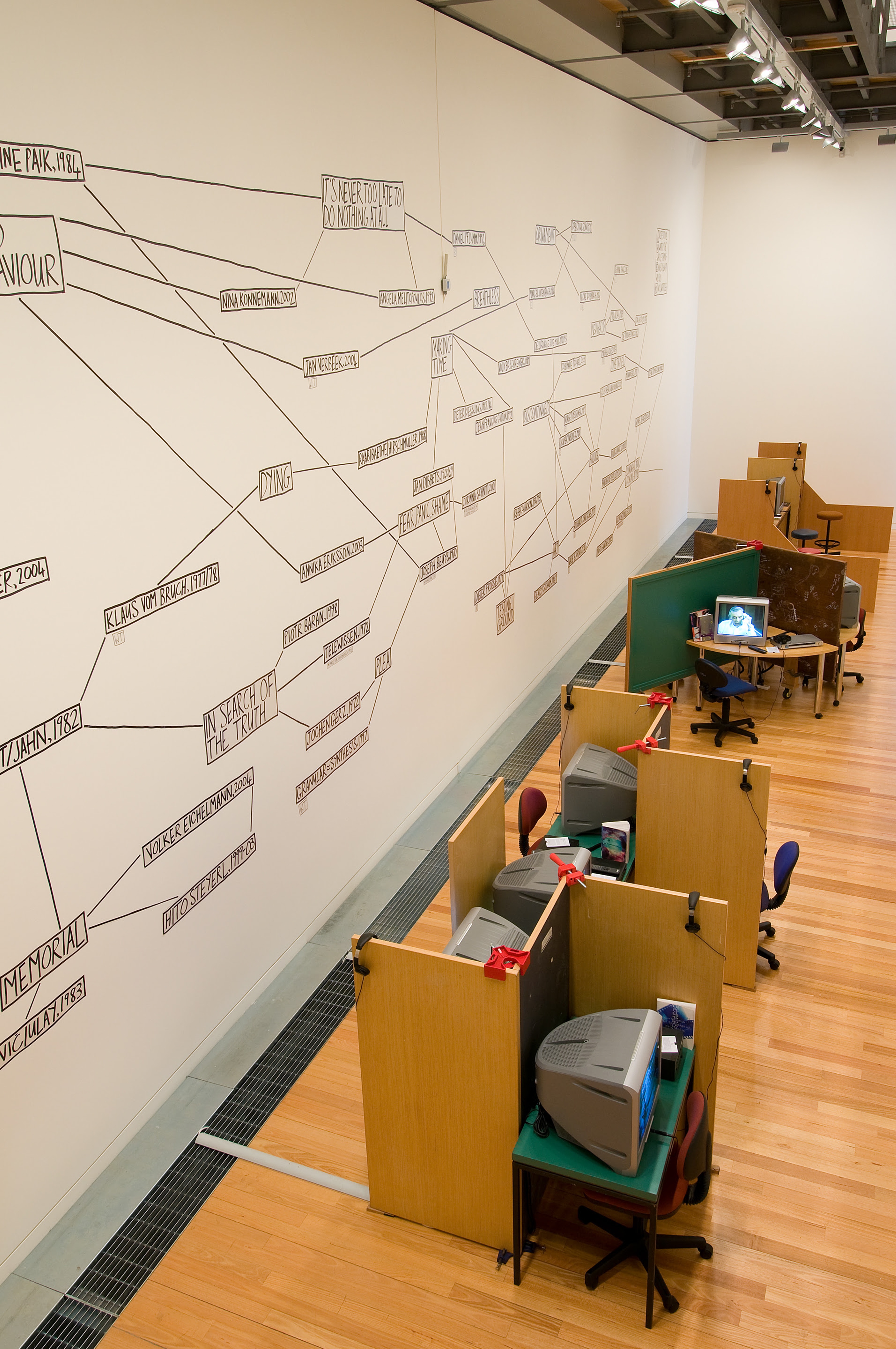 Installation view, Collect/Project, Adam Art Gallery Te Pātaka Toi, Victoria University of Wellington, 2008. Photo: Robert Cross