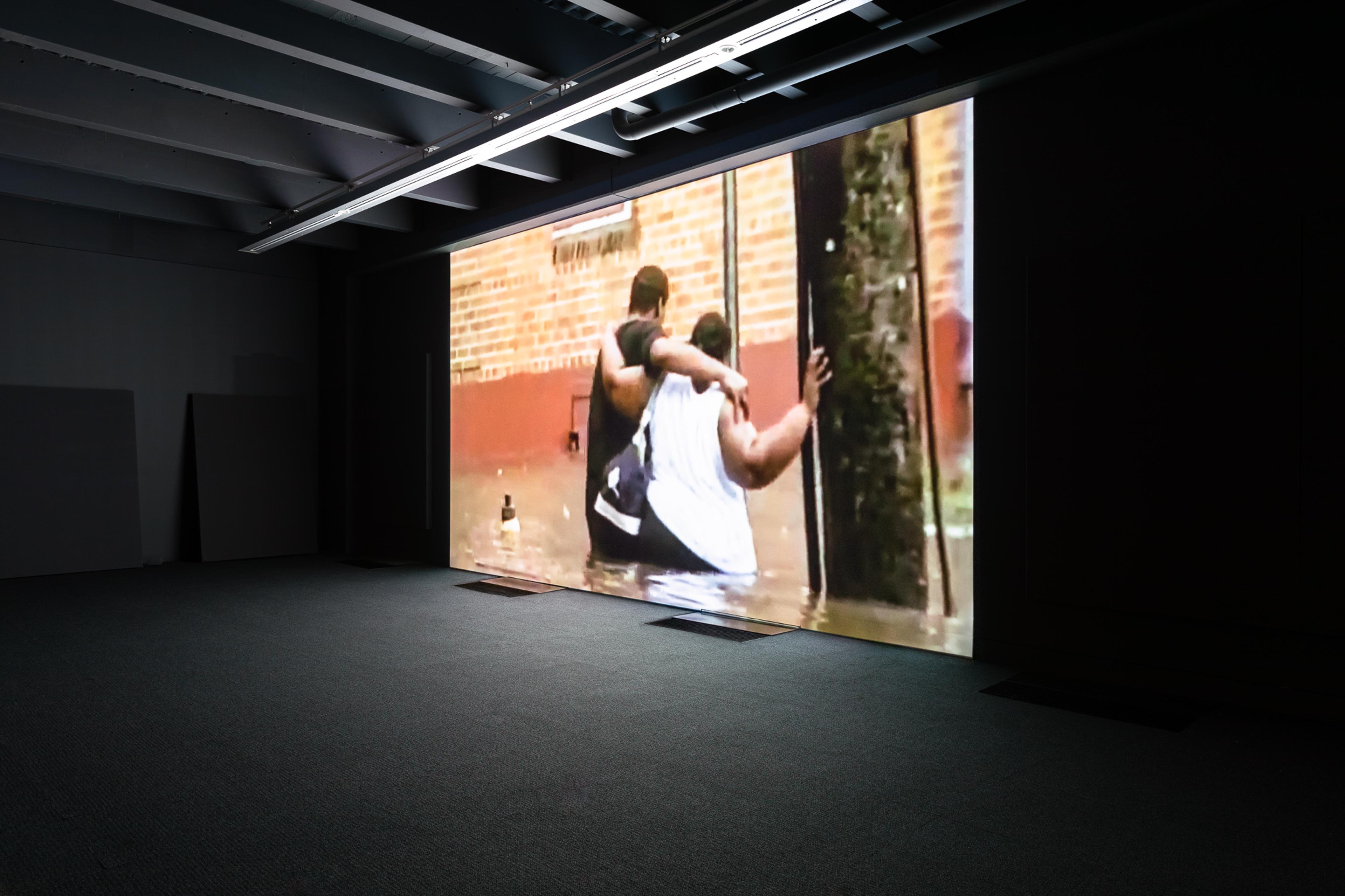 Arthur Jafa, Love is the Message, The Message is Death, 2016, digital video projection, 7:25 mins, colour/sound, courtesy of the artist and Gladstone Gallery. Installation view, Image Processors: Artists in the Medium – A Short History 1968–2020 , Te Pātaka Toi Adam Art Gallery, Victoria University of Wellington. Photo by Ted Whitaker.