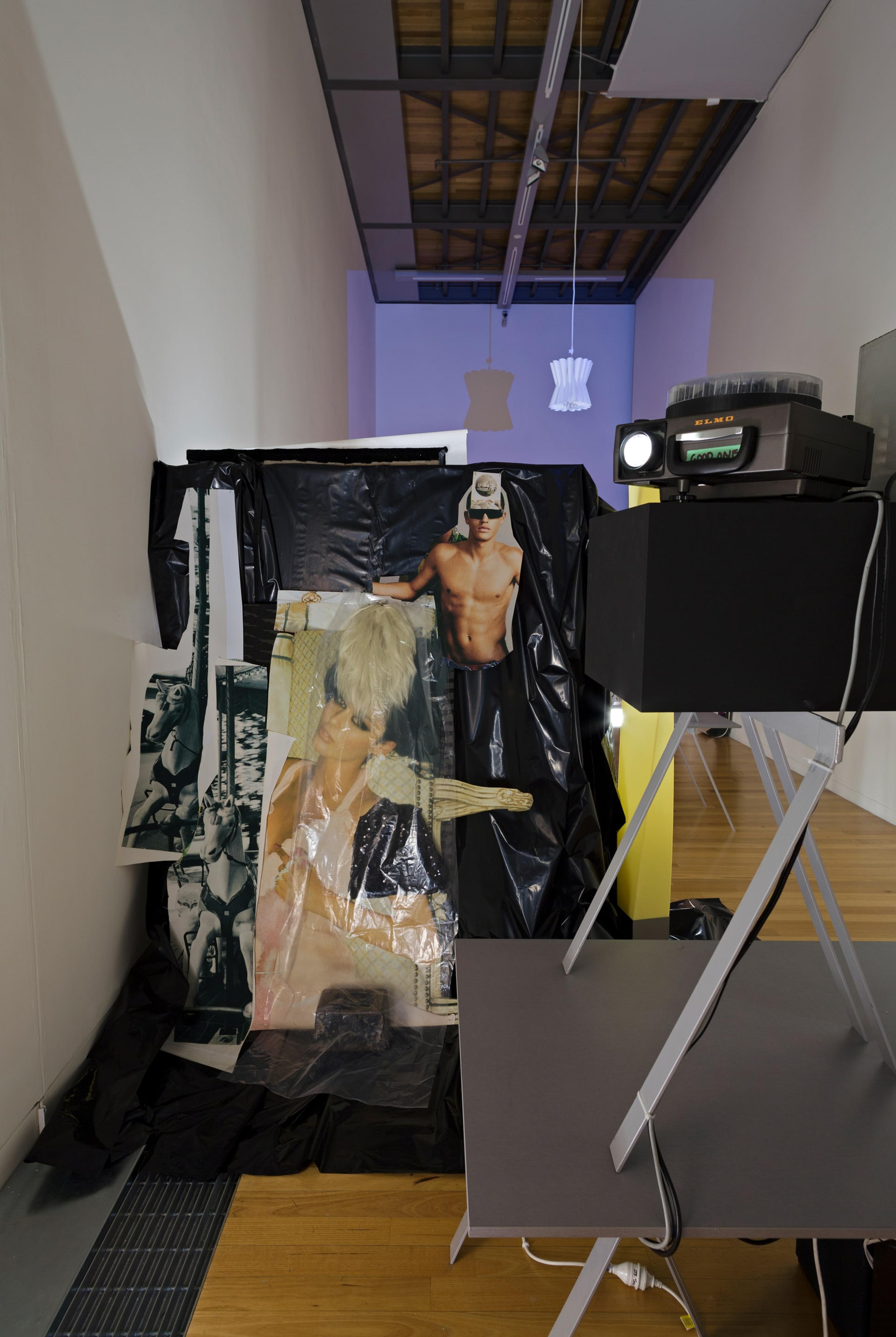 Installation view of Jacqueline Fraser, THE MAKING OF THE CIAO MANHATTAN TAPES 2013, in Beautiful Creatures: Jack Smith / Bill Henson / Jacqueline Fraser. Photo: Shaun Waugh.