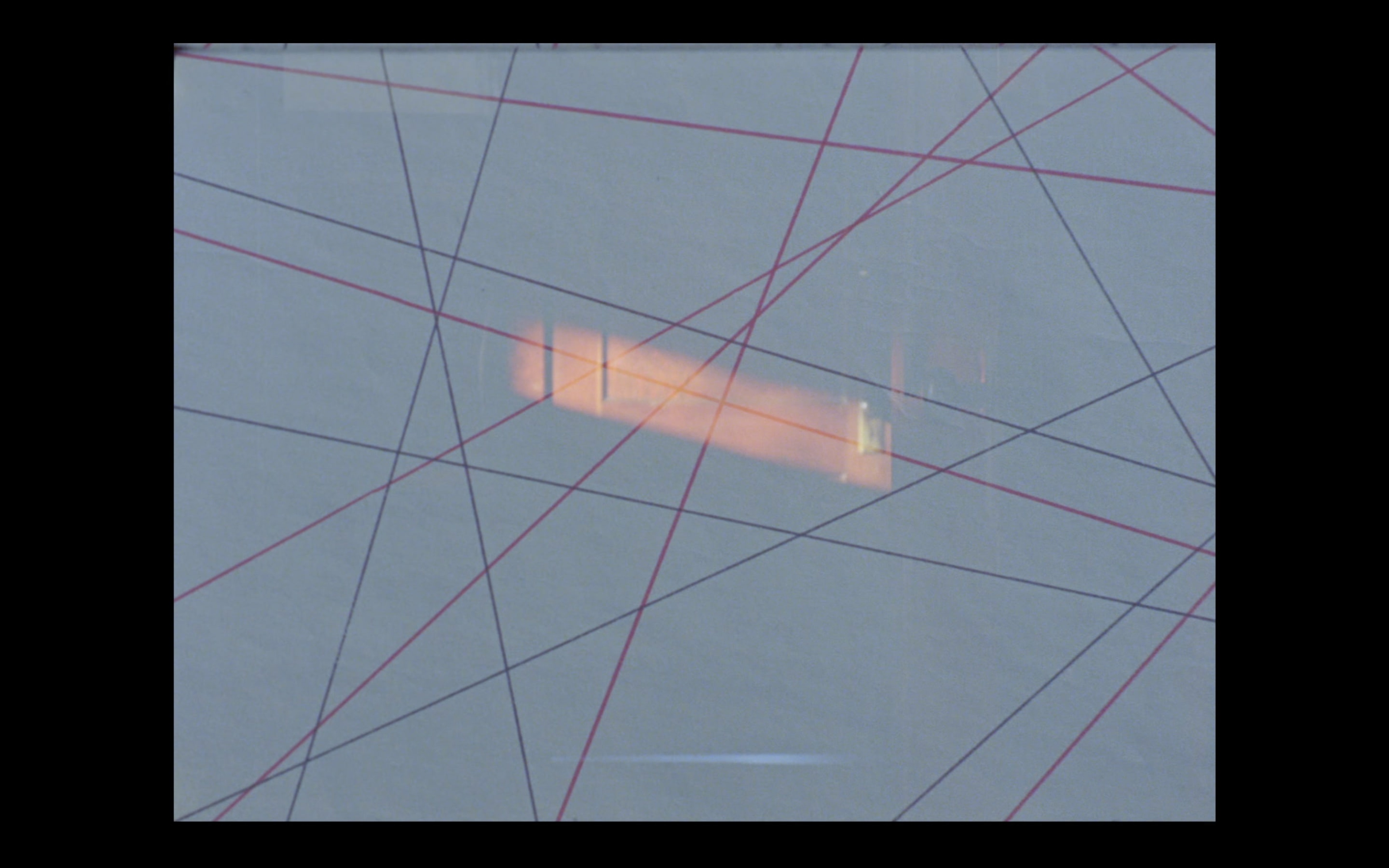 Luke Fowler, Electro-Pythagoras (A Portrait of Martin Bartlett) (video still), 2017, 16mm film transferred to HD video, 45 Minutes, colour, stereo, 4:3. Courtesy of the artist, The Modern Institute, Glasgow and Gisela Capitain Gallery, Cologne. Installation view, Passages: Luke Fowler, Florian Hecker, Susan Philipsz, curated by Stephen Cleland, Adam Art Gallery Te Pātaka Toi, Victoria University of Wellington, 2019. Photo: Shaun Waugh.