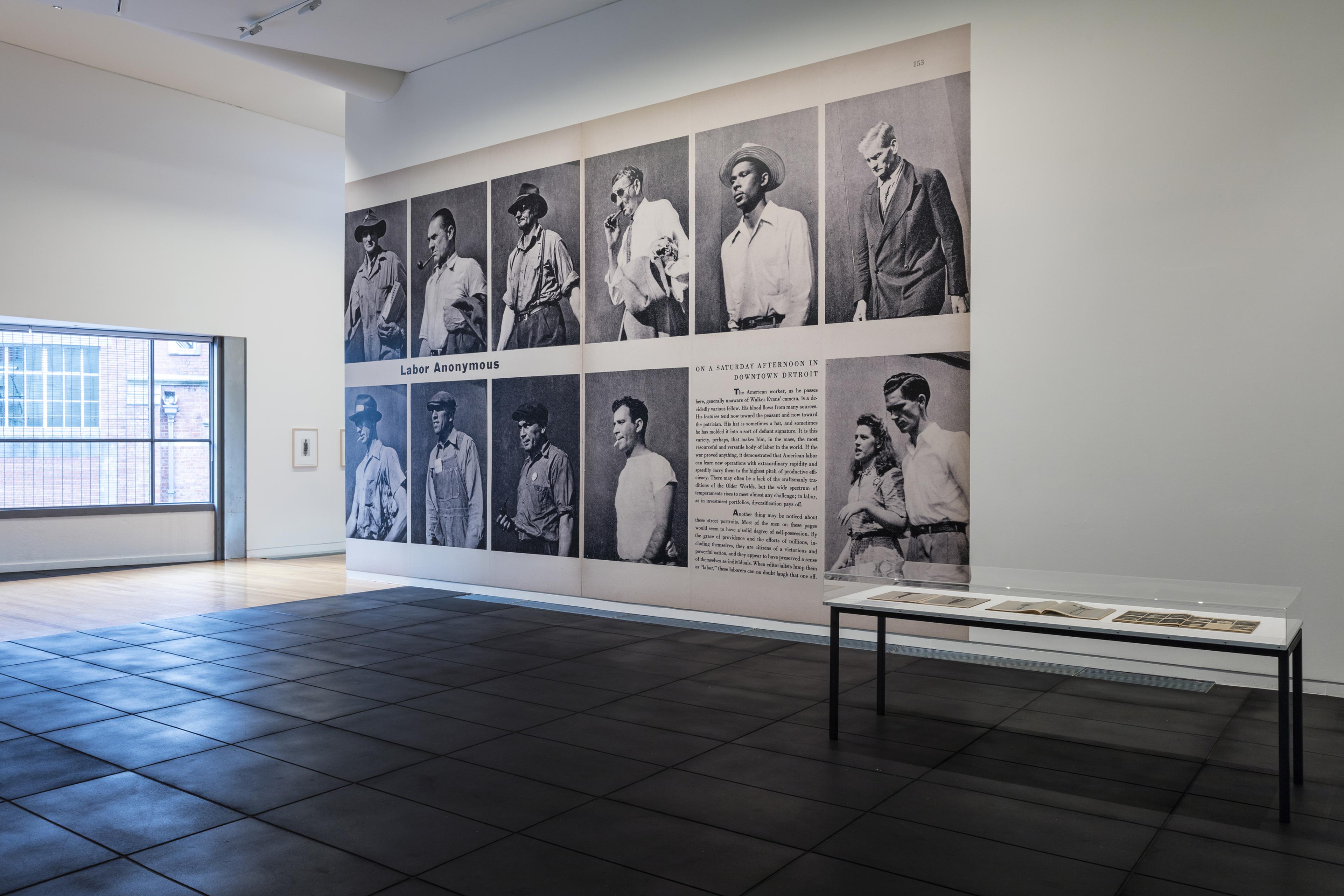 Installation view of Walker Evans: The Magazine Work at Adam Art Gallery, Victoria University of Wellington, 2016, Photo: Shaun Waugh