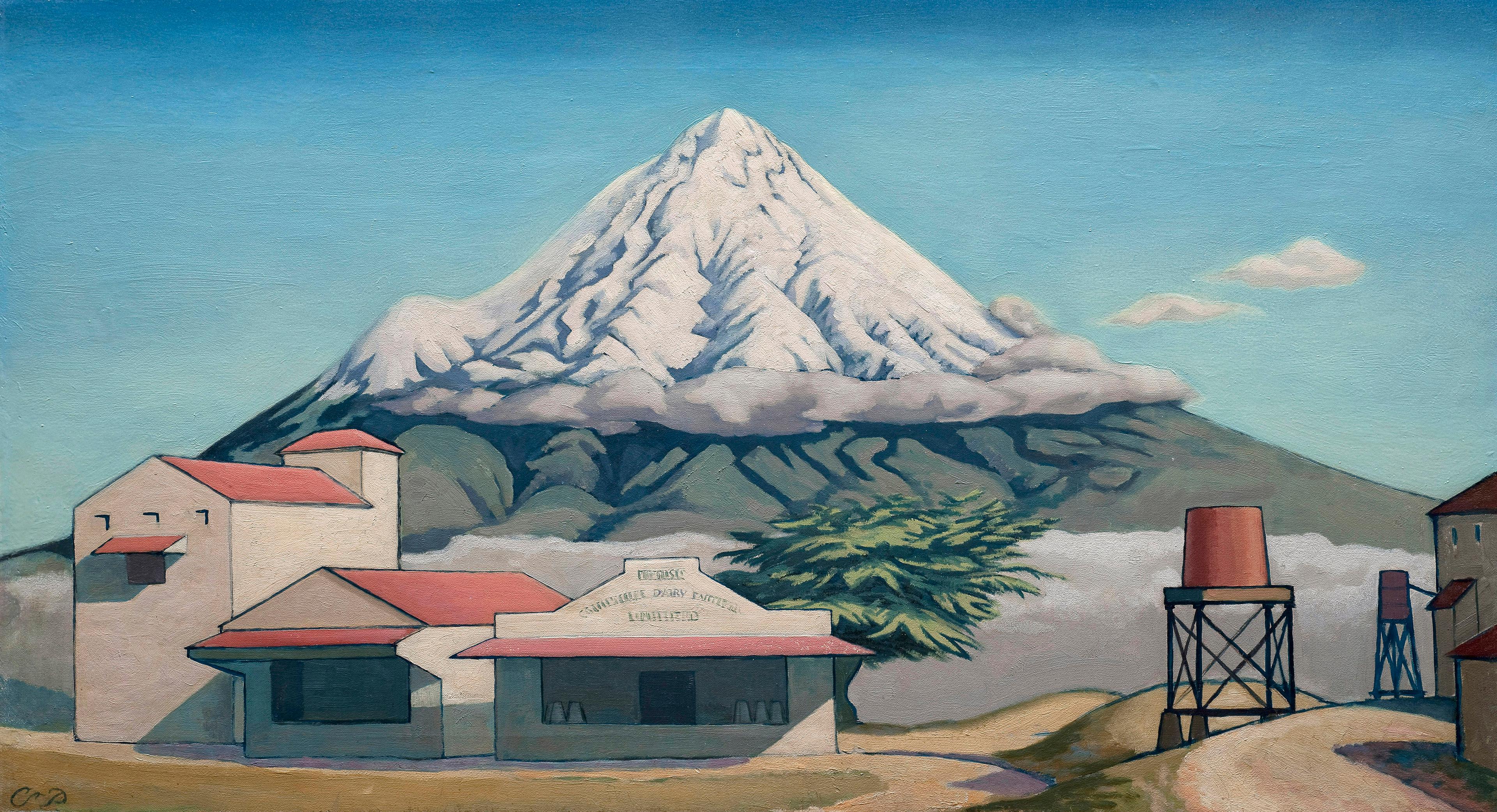 Christopher Perkins, Taranaki, 1931, oil on canvas, collection of Auckland Art Gallery Toi o Tāmaki (photo courtesy of Auckland Art Gallery Toi o Tāmaki)