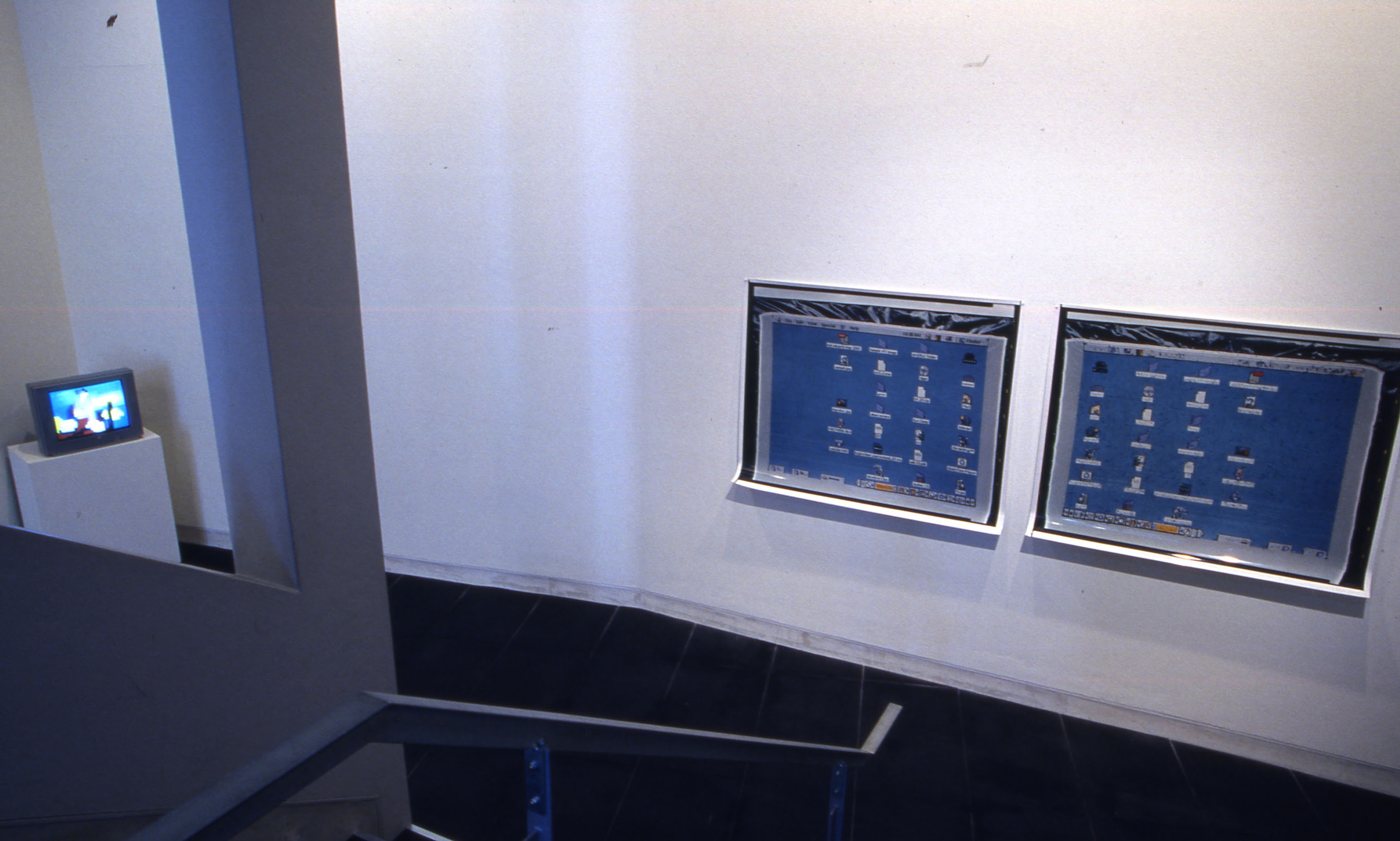Installation view, Dirty Pixels, Adam Art Gallery Te Pātaka Toi, Victoria University of Wellington, 2003