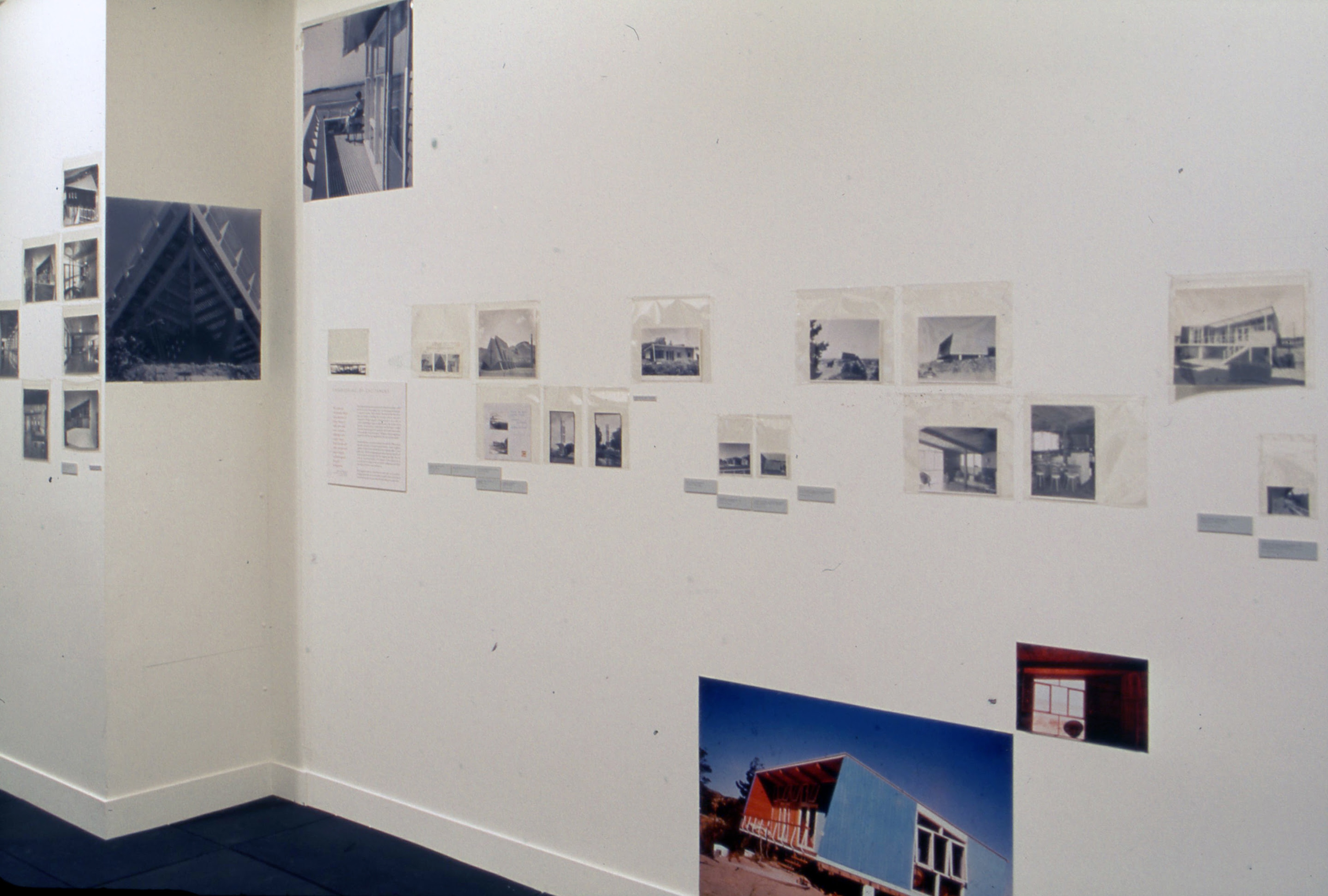 Installation view, Looking for the Local: Architecture and the New Zealand Modern, Adam Art Gallery Te Pātaka Toi, Victoria University of Wellington, 2000