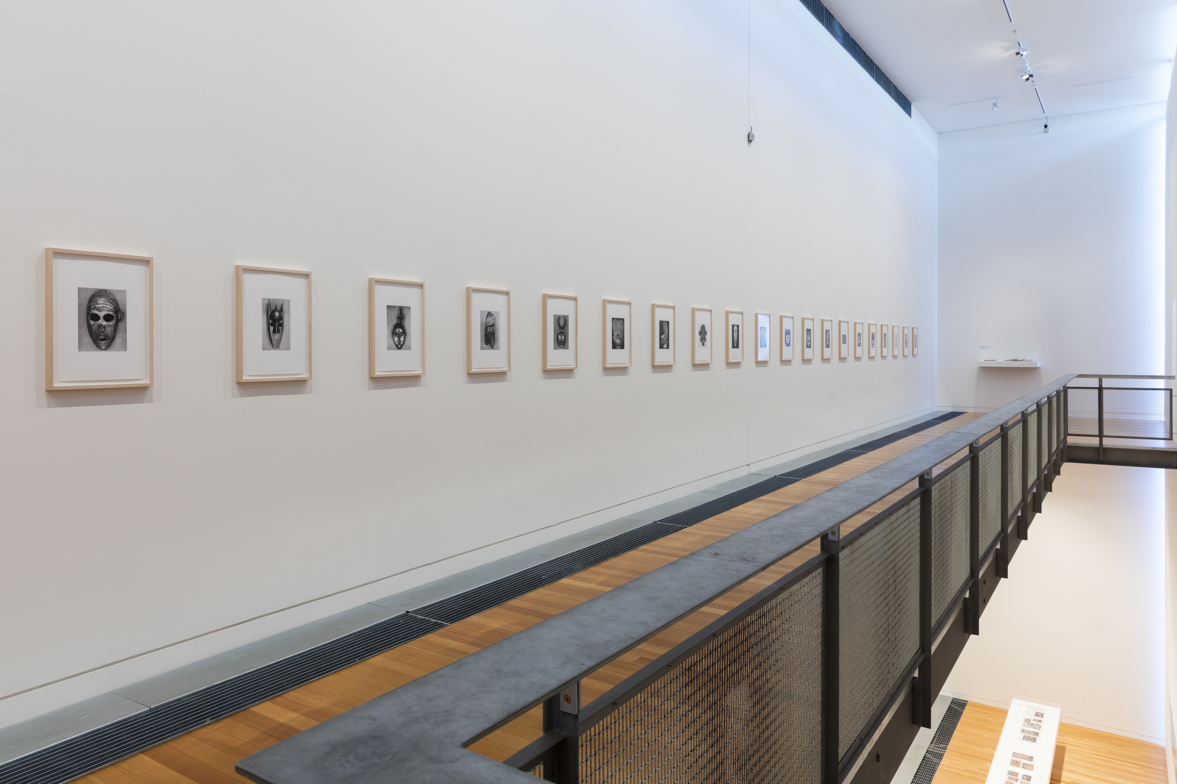 Installation view of Sherrie Levine: African Masks After Walker Evans at Adam Art Gallery, Victoria University of Wellington, 2016, Photo: Shaun Waugh
