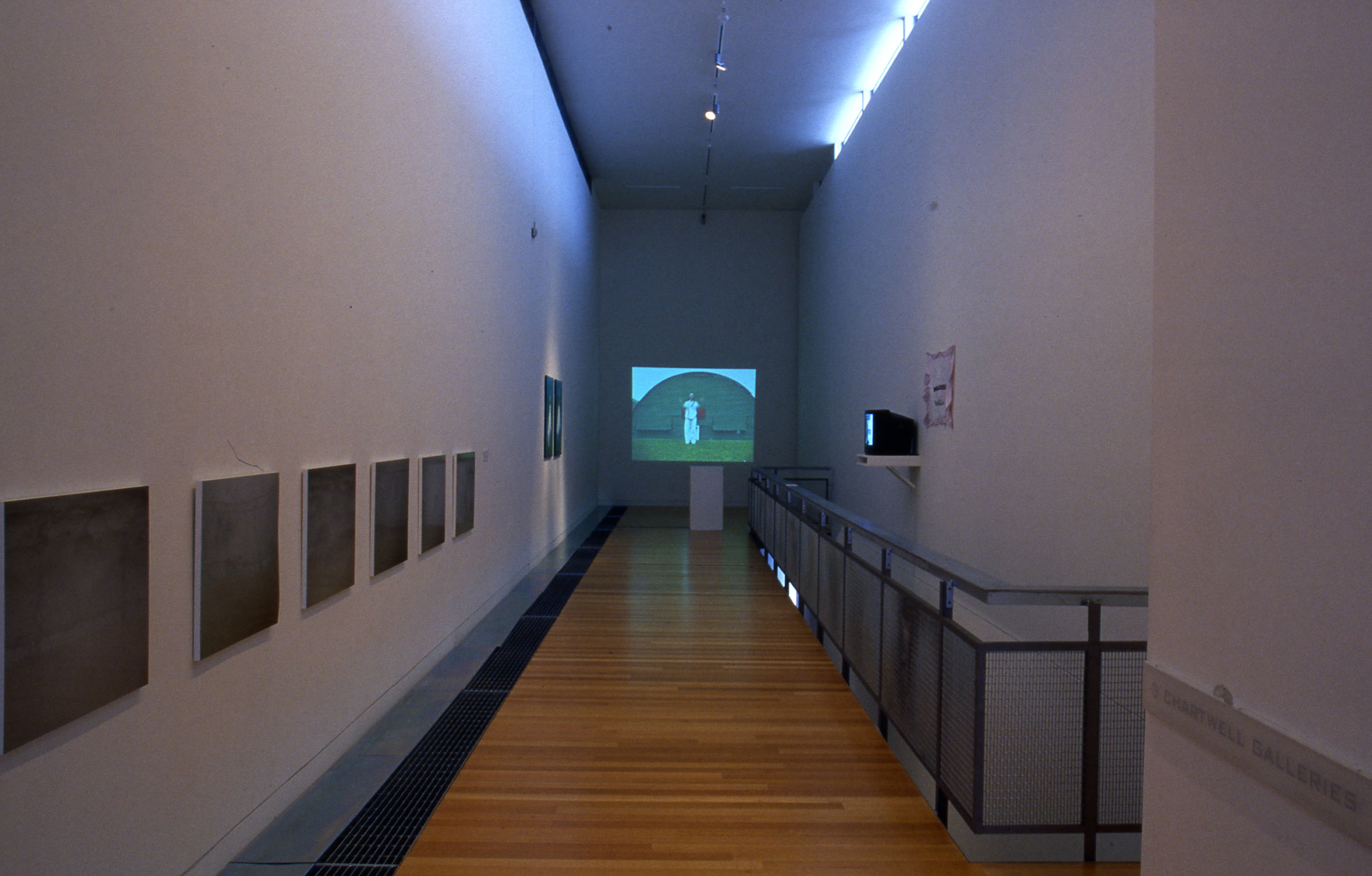 Installation view, Bombs Away, Adam Art Gallery Te Pātaka Toi, Victoria University of Wellington, 2003