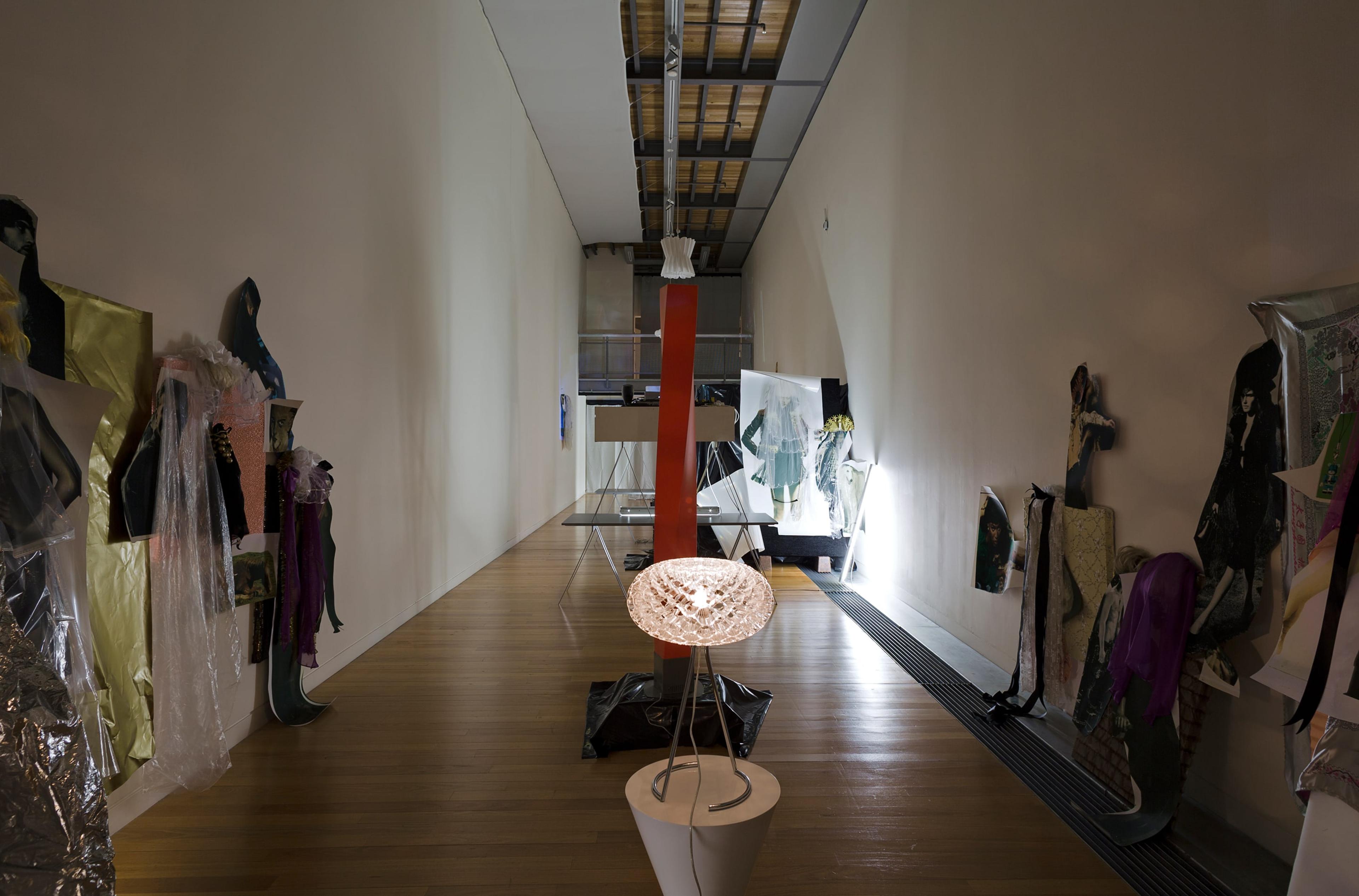 Installation view of Jacqueline Fraser, THE MAKING OF THE CIAO MANHATTAN TAPES 2013, in Beautiful Creatures: Jack Smith / Bill Henson / Jacqueline Fraser. Photo: Shaun Waugh.