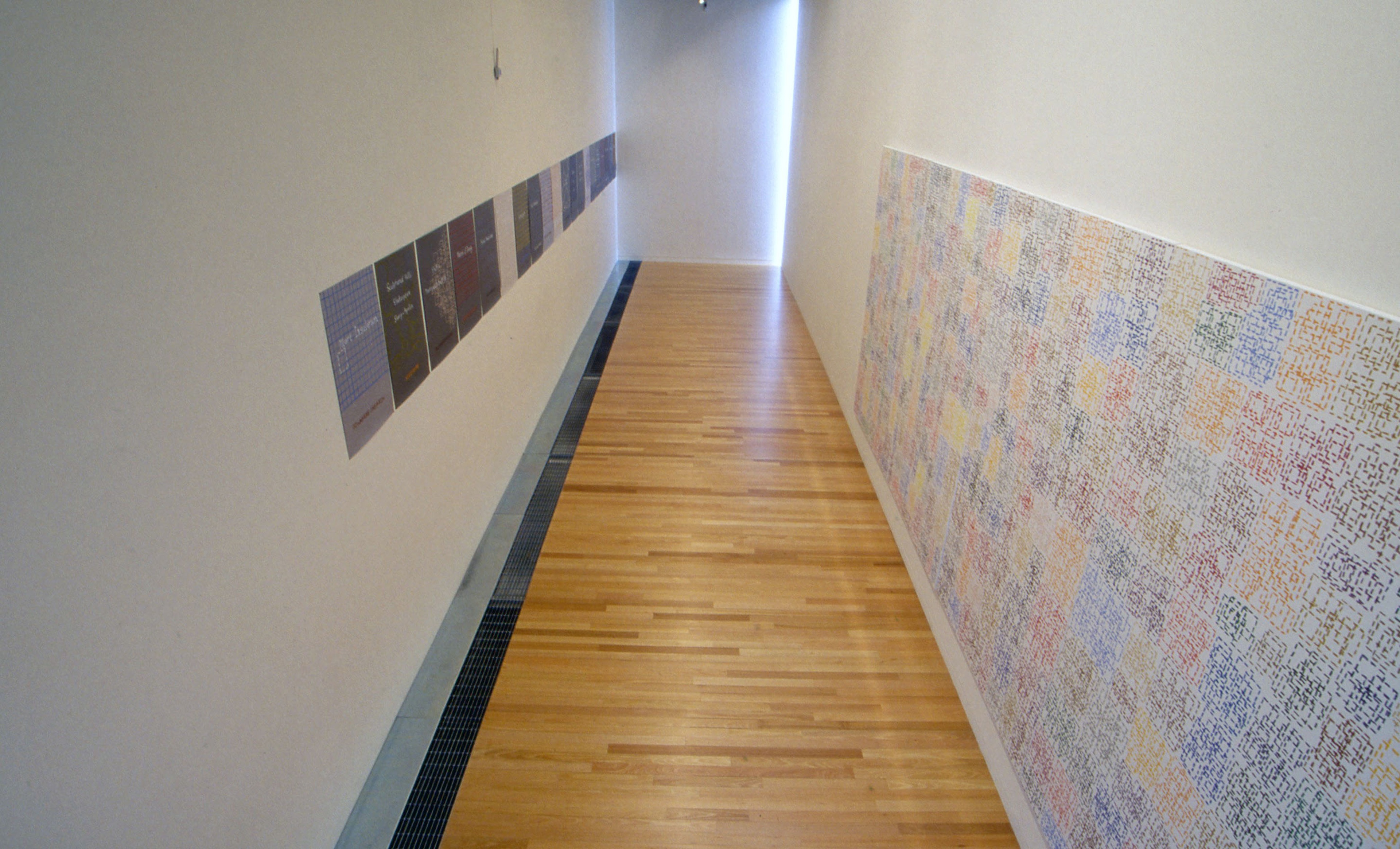 Installation view, John Reynolds: HEVN not to scale, Adam Art Gallery Te Pātaka Toi, Victoria University of Wellington, 2002